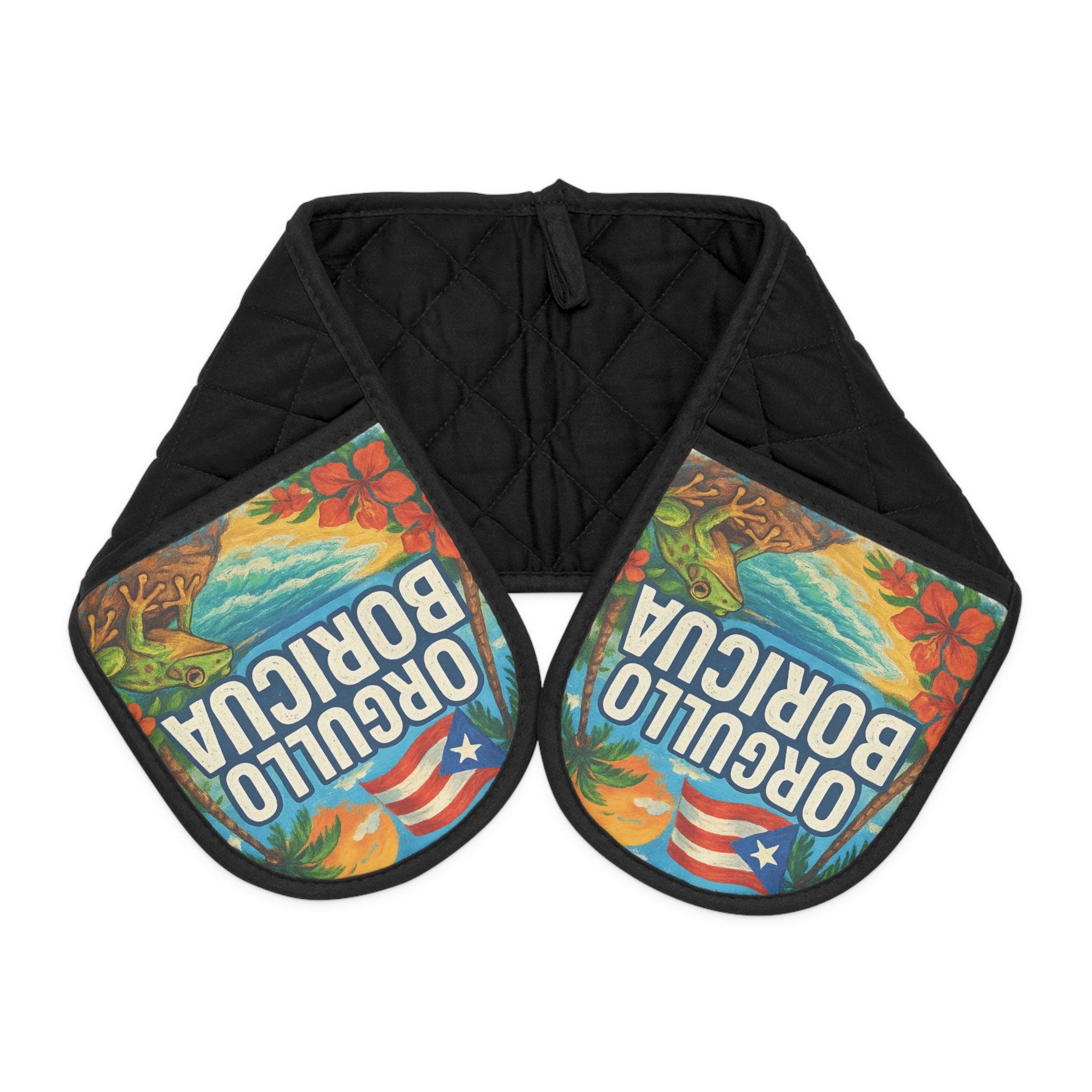 Puerto Rican Pride Oven Mitts, Kitchen Accessories, Cooking Gifts, Home Decor, Unique Chef Gifts, Island Vibes