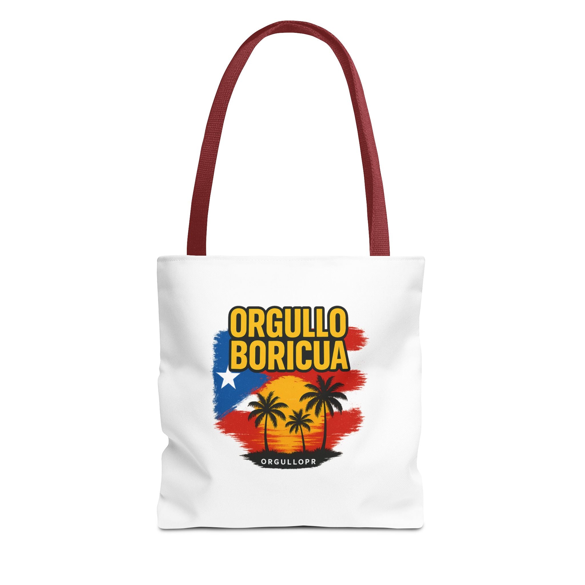 Proud Boricua Tote Bag - Puerto Rican Flag Design