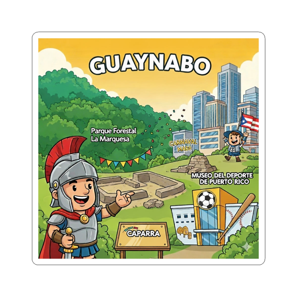GUAYNABO Kiss-Cut Stickers