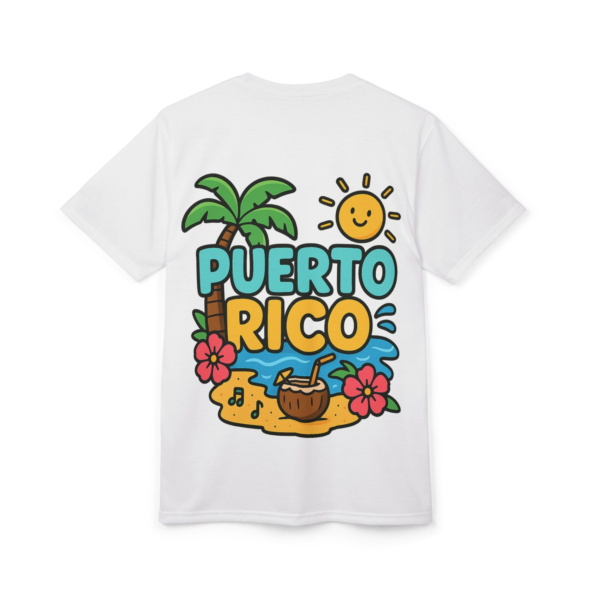 Puerto Rico Paradise Unisex Tee, Casual Summer Shirt, Vacation Wear, Beach T-Shirt, Gift for Travelers, Tropical Graphic Tee