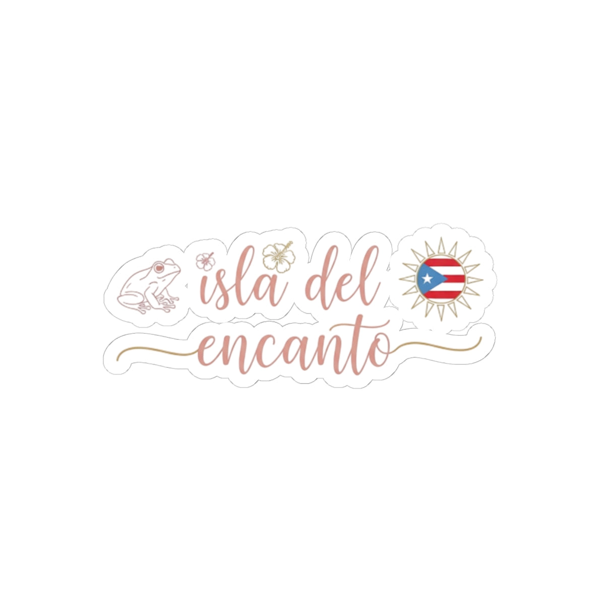 Puerto Rico Isla del Encanto Kiss-Cut Stickers