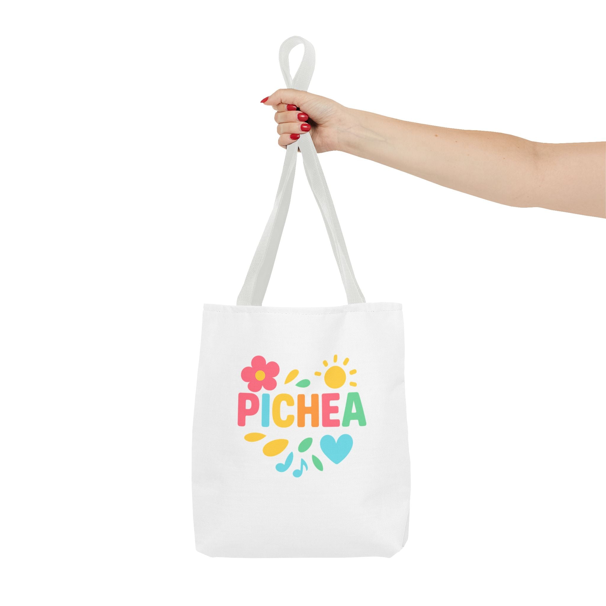 Pichea Colorful Floral Tote Bag, Shopping Bag, Beach Tote, Gift for Her, Eco-Friendly Bag, Spring/Summer Style