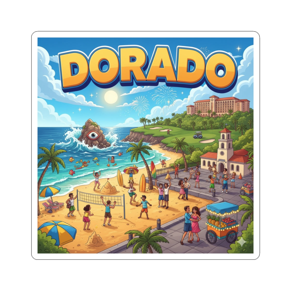 Dorado Kiss-Cut Stickers