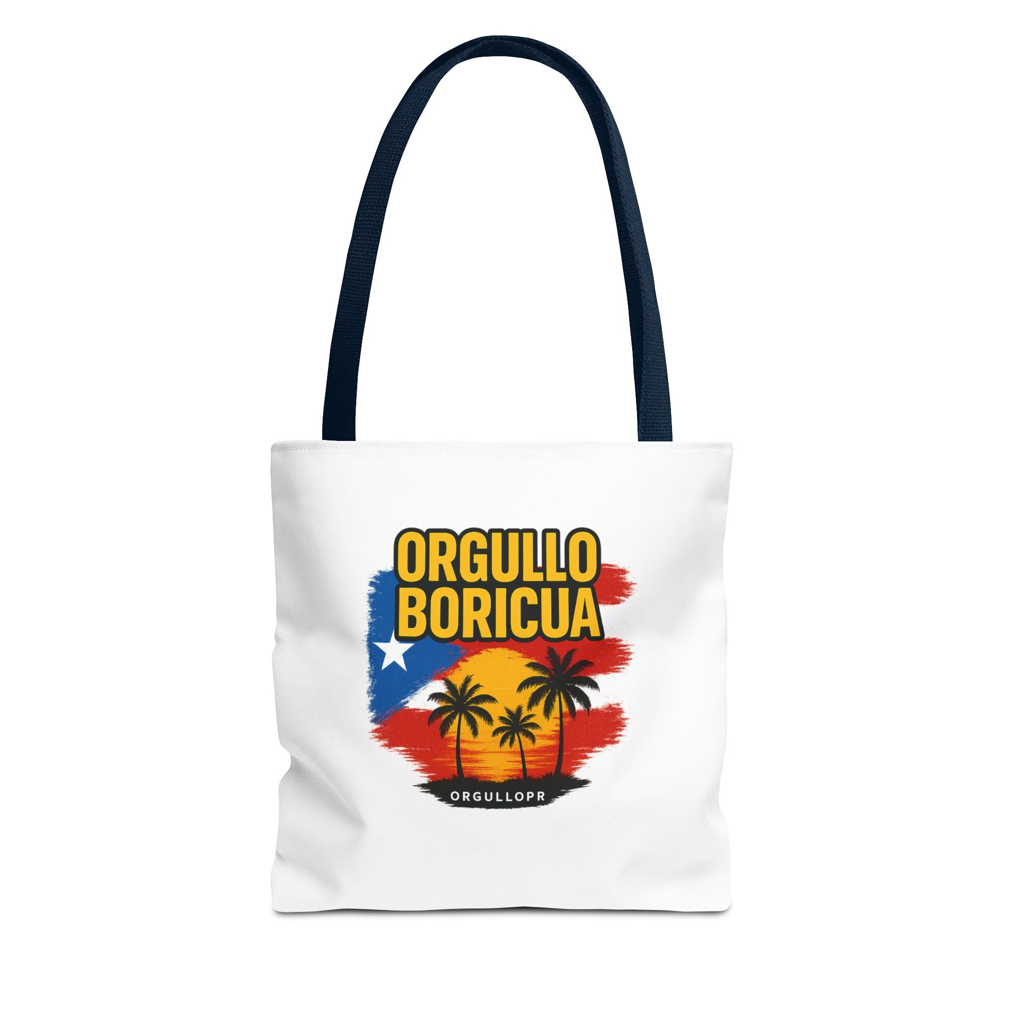 Proud Boricua Tote Bag - Puerto Rican Flag Design