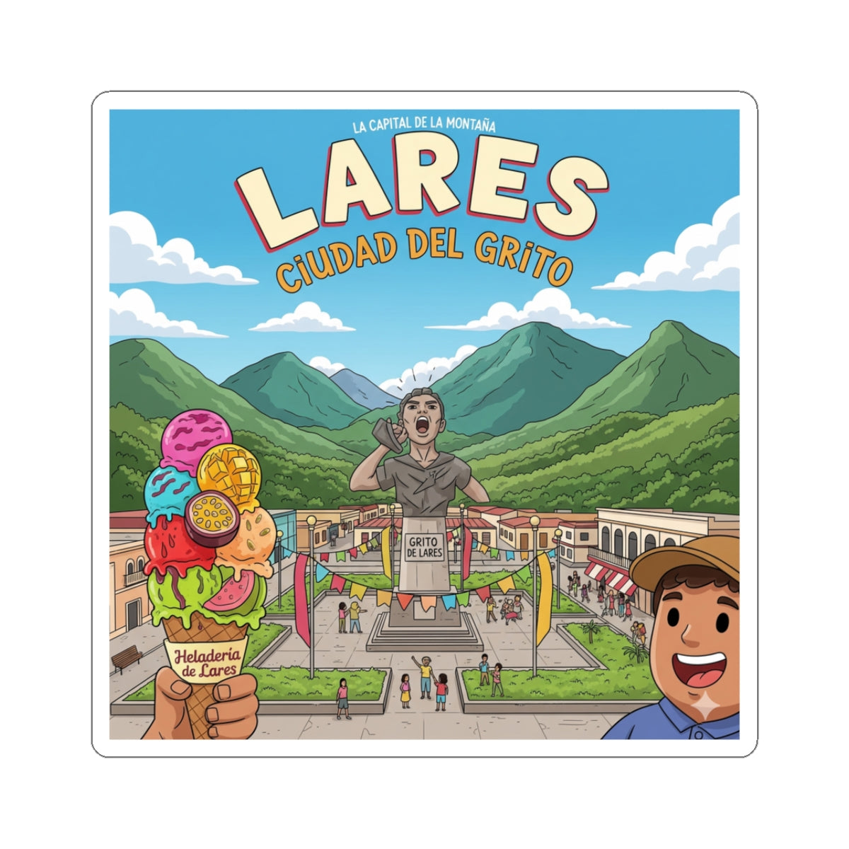 Lares Kiss-Cut Stickers