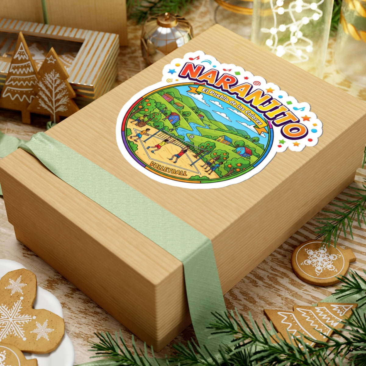 Naranjito Kiss-Cut Stickers