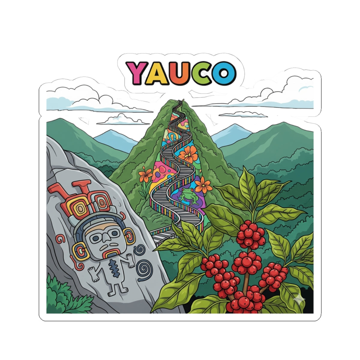 Yauco Kiss-Cut Stickers