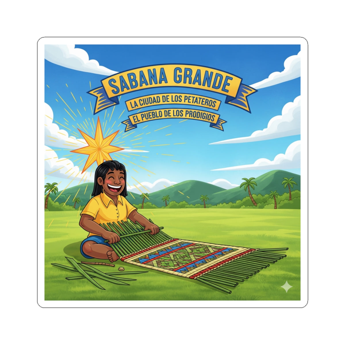 Sabana Grande Kiss-Cut Stickers