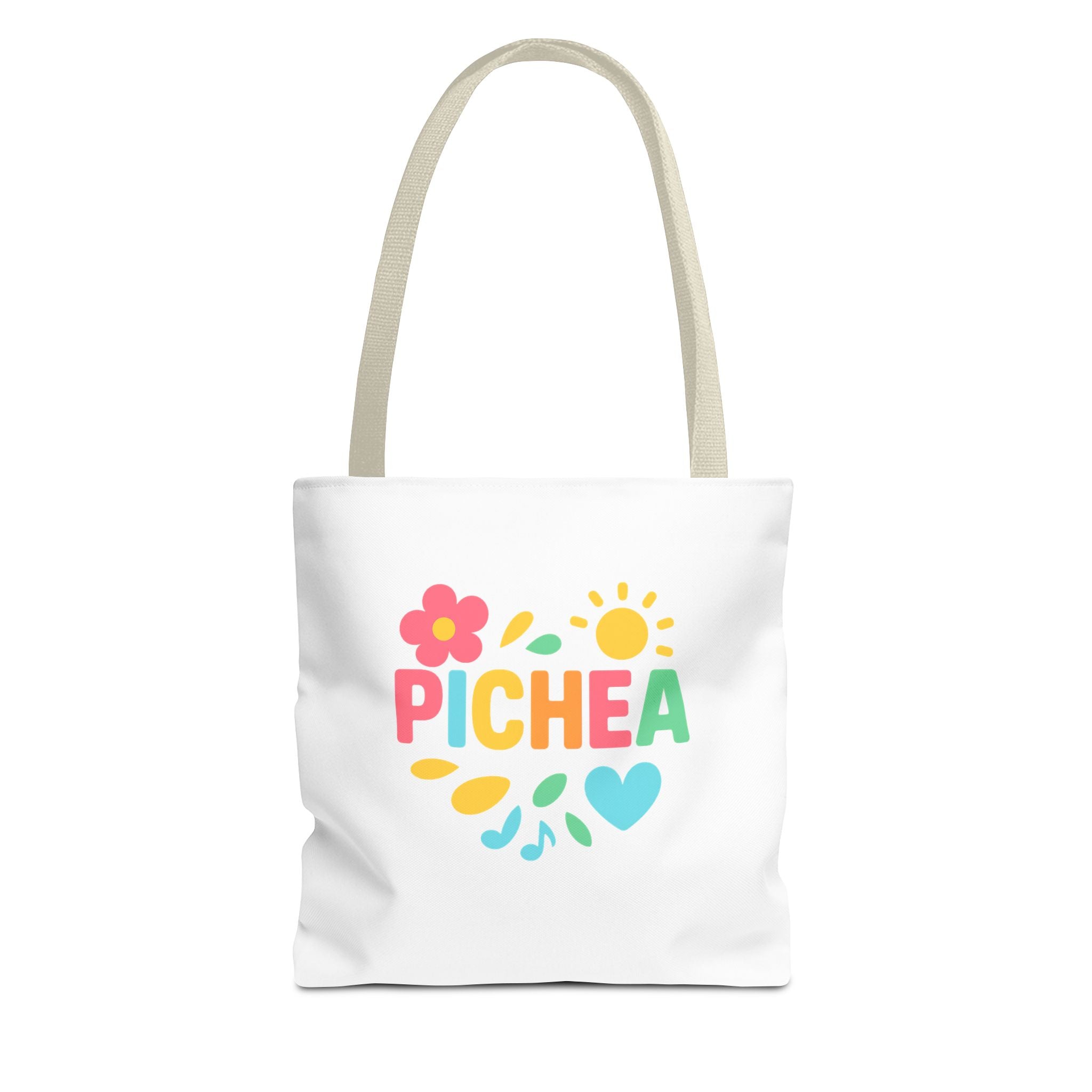 Pichea Colorful Floral Tote Bag, Shopping Bag, Beach Tote, Gift for Her, Eco-Friendly Bag, Spring/Summer Style