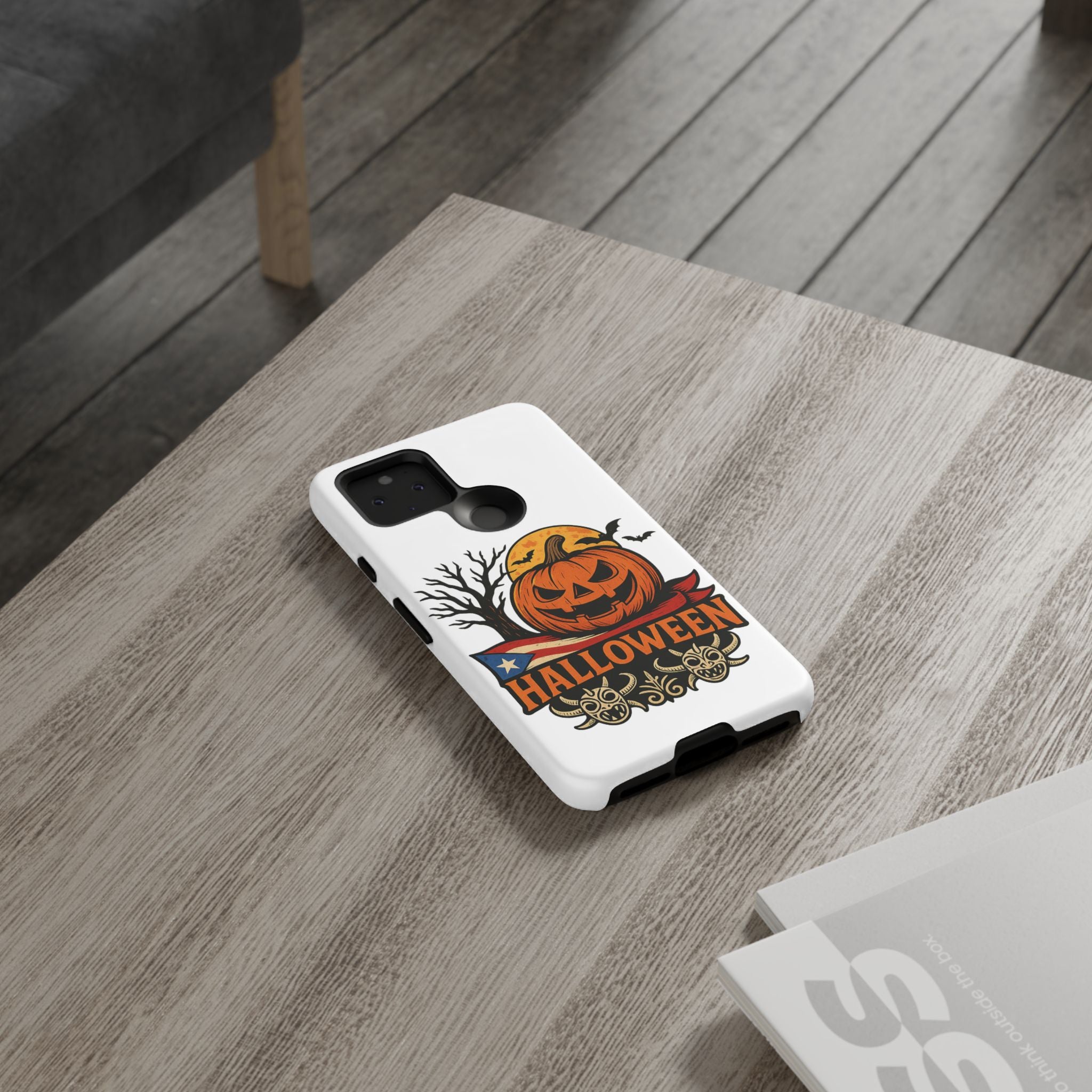 Halloween Phone Case, Tough Phone Case, Spooky Seasonal Cover, Fall Decor Accessory, Trick or Treat Gift, Halloween Celebration