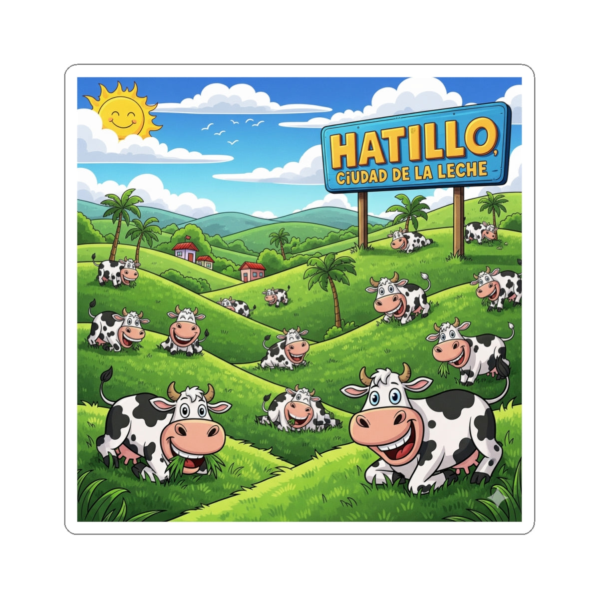 Hatillo Kiss-Cut Stickers