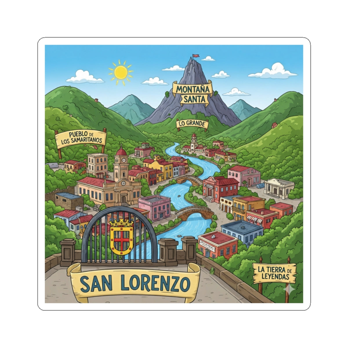 San Lorenzo Kiss-Cut Stickers