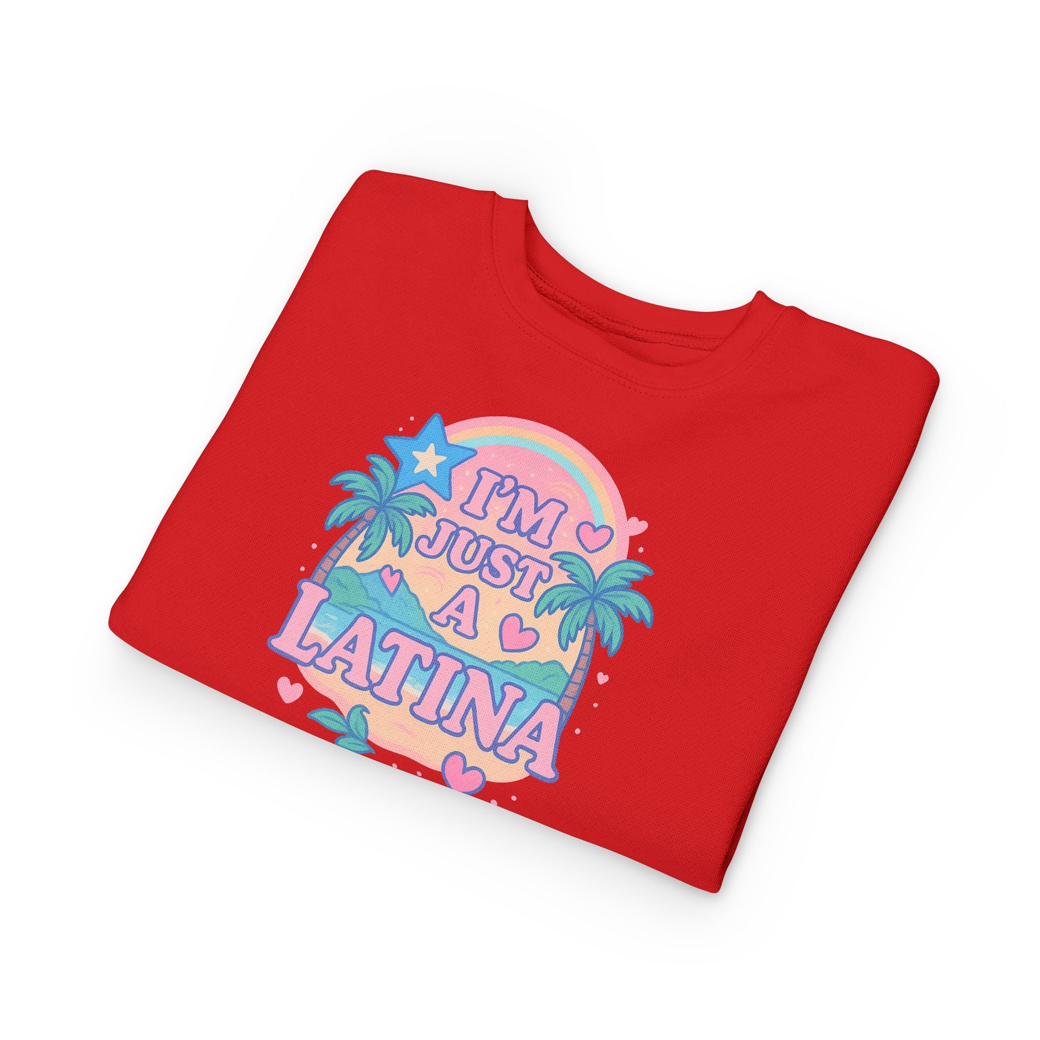 Toddler Sweatshirt - I'm Just a Latina - Cute Kid's Apparel, Birthday Gift, Celebrate Latina Pride, Casual Outfit, Everyday Wear