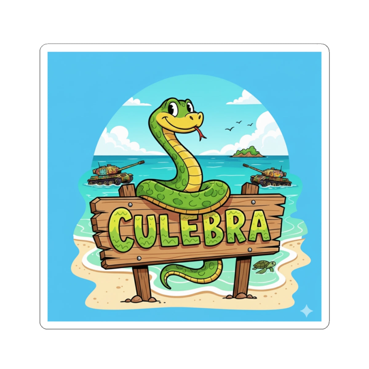 Culebra Kiss-Cut Stickers