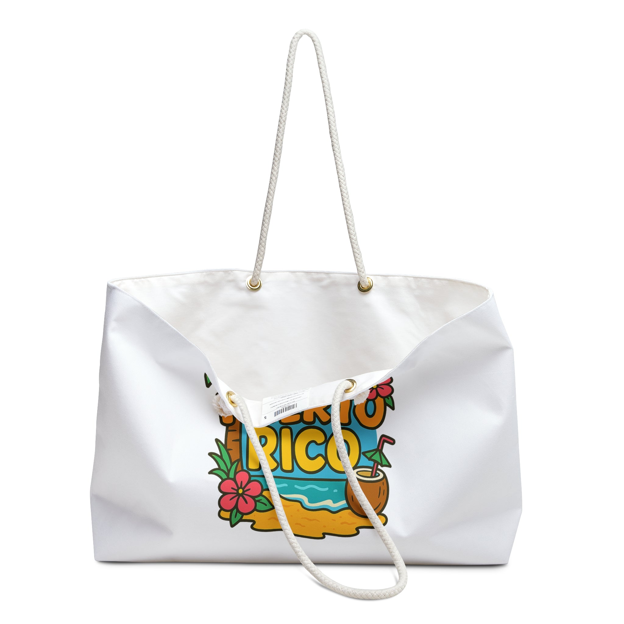 Tropical Puerto Rico Weekender Bag, Travel Tote, Beach Bag, Vacation Essentials, Gift for Travelers