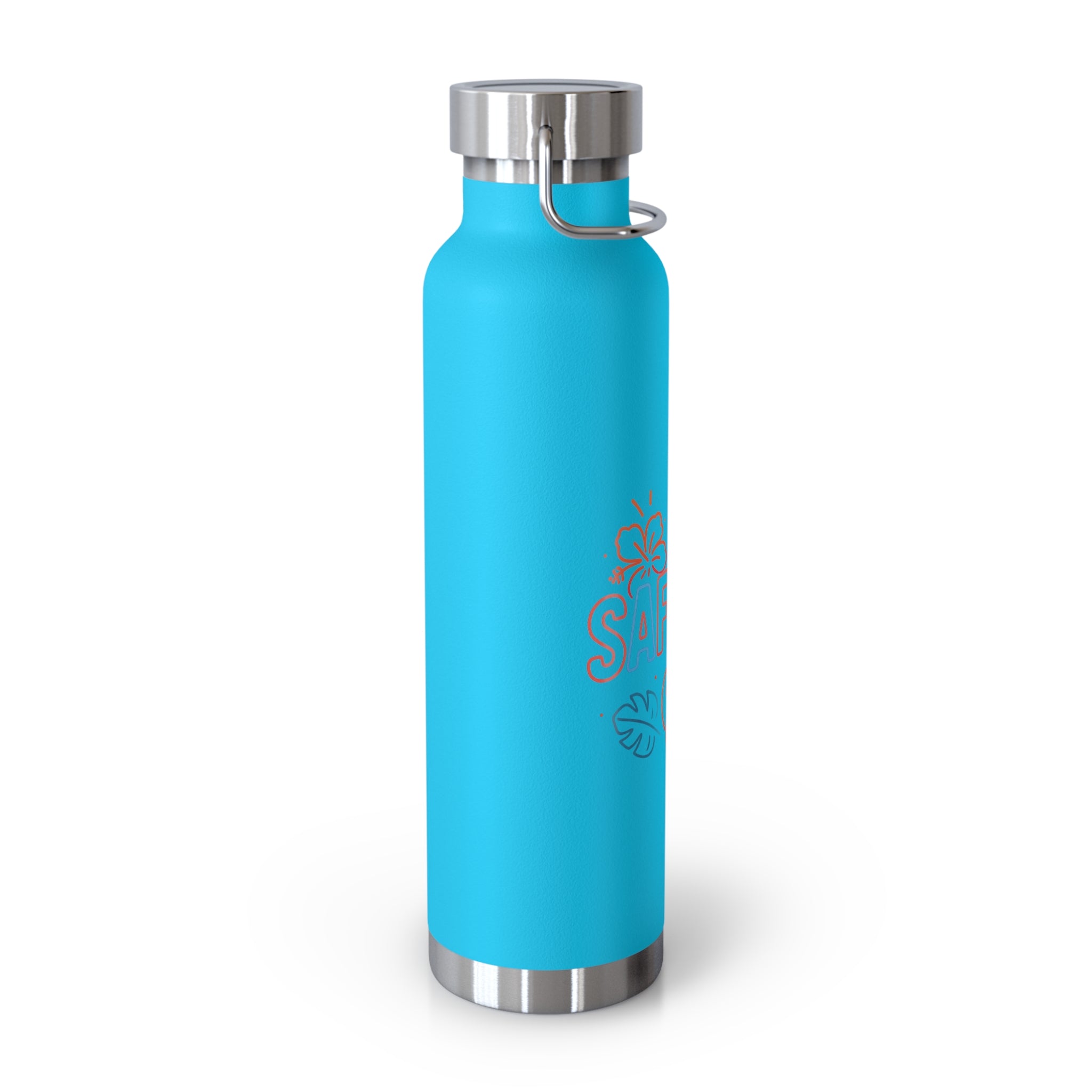Safaera Insulated Water Bottle, 22oz, Tropical Vibe, Eco-Friendly Gift, Beach Day Essential, Summer Adventures, Hydration On-The-Go