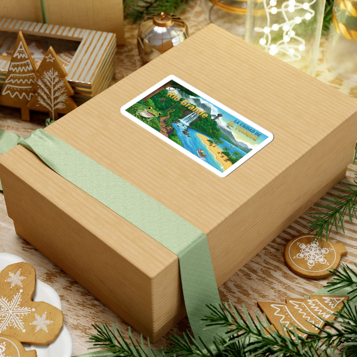 Rio Grande Vibrant Kiss-Cut Stickers for Tropical Enthusiasts | Perfect for Travel, Journals, Laptops, Hydro Flasks, and Scrapbooking