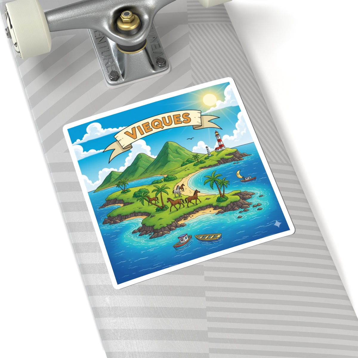 Vieques Kiss-Cut Stickers