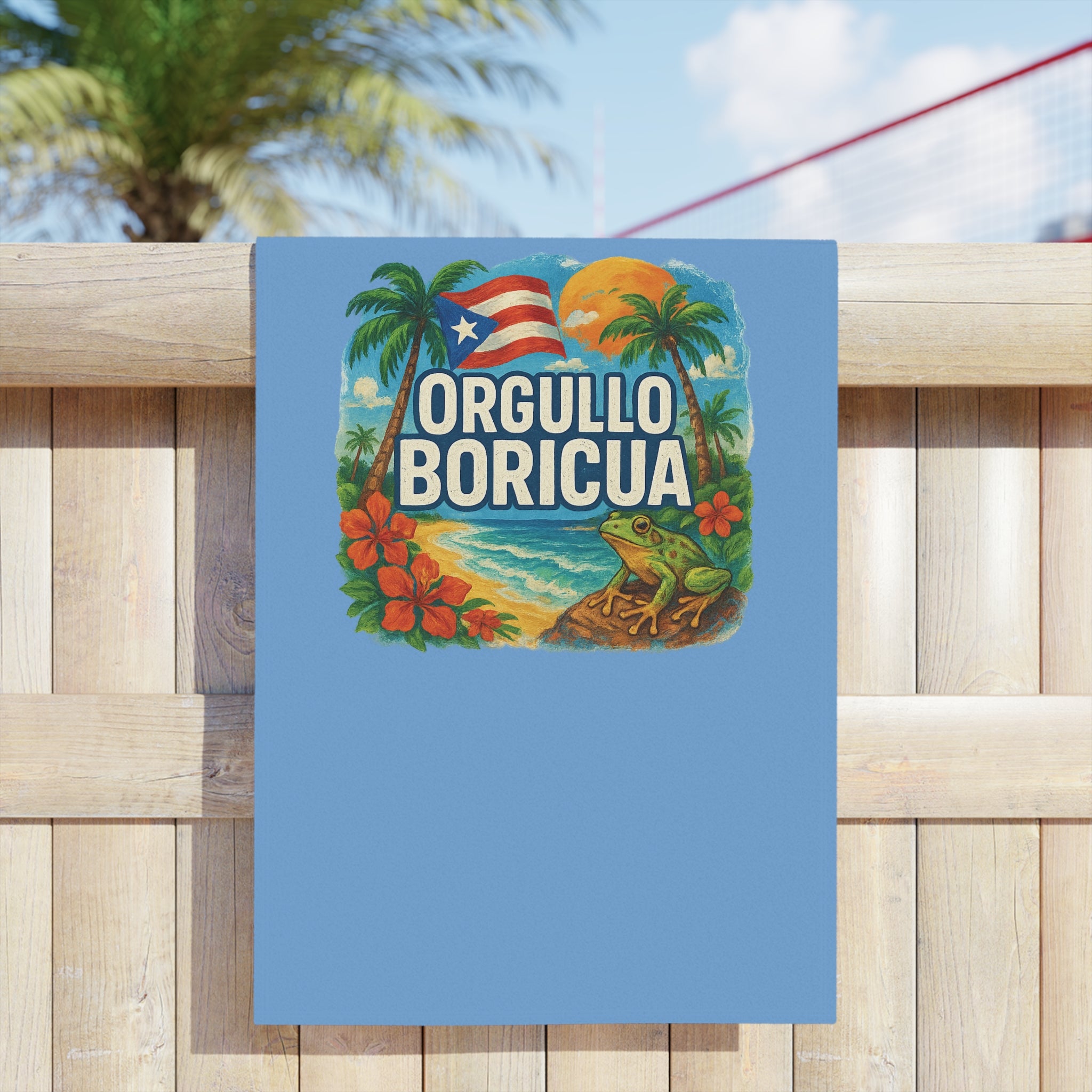 Proud Boricua Beach Towels, Tropical Pool Towels, Summer Vibes Terry Cloth, Puerto Rican Gifts, Beach Accessories