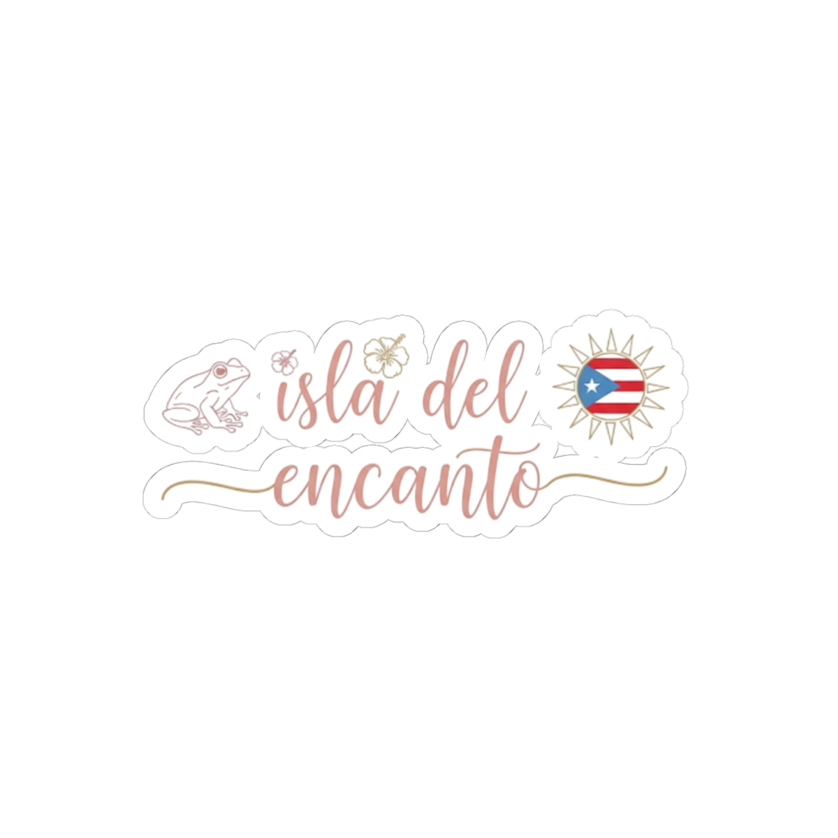 Puerto Rico Isla del Encanto Kiss-Cut Stickers