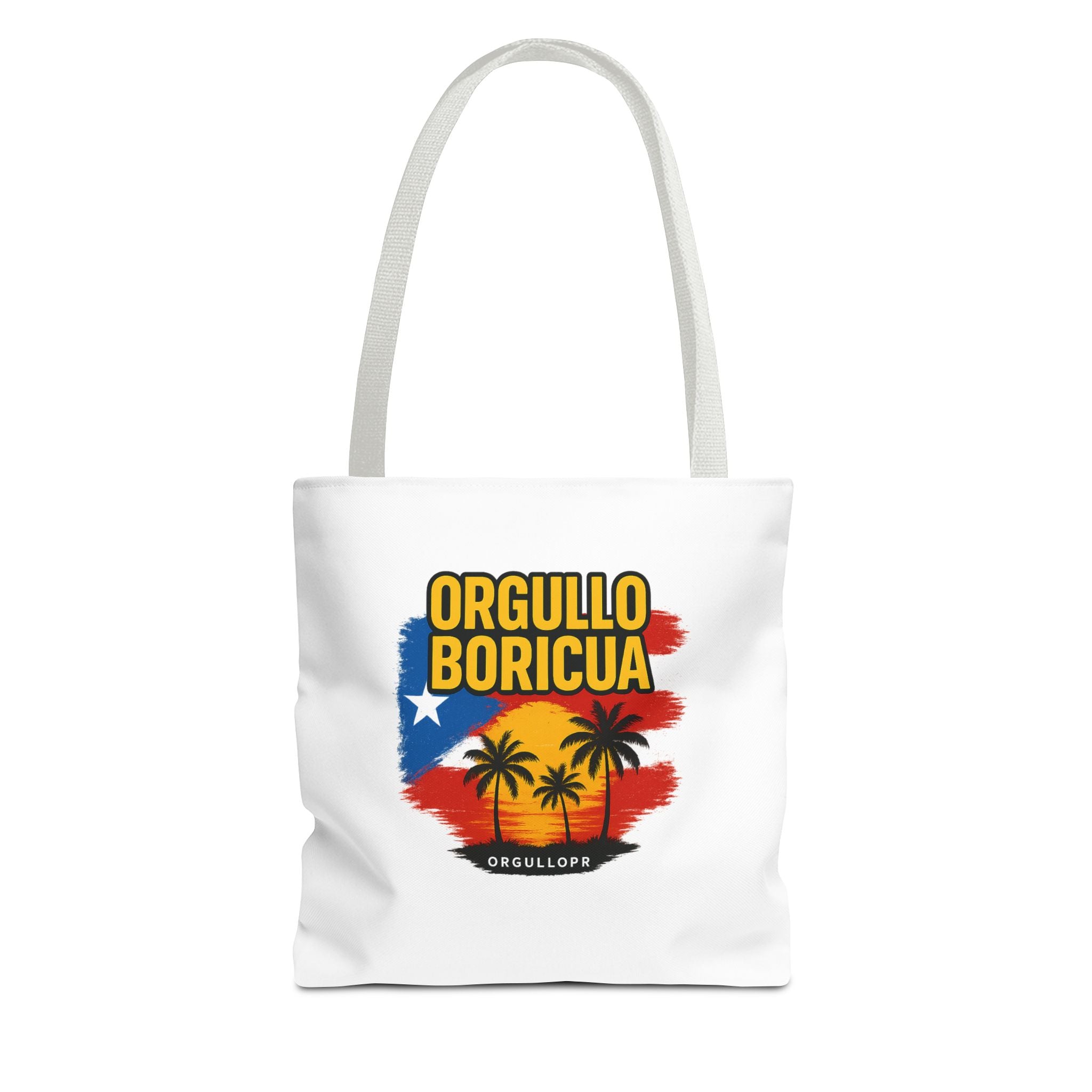 Proud Boricua Tote Bag - Puerto Rican Flag Design