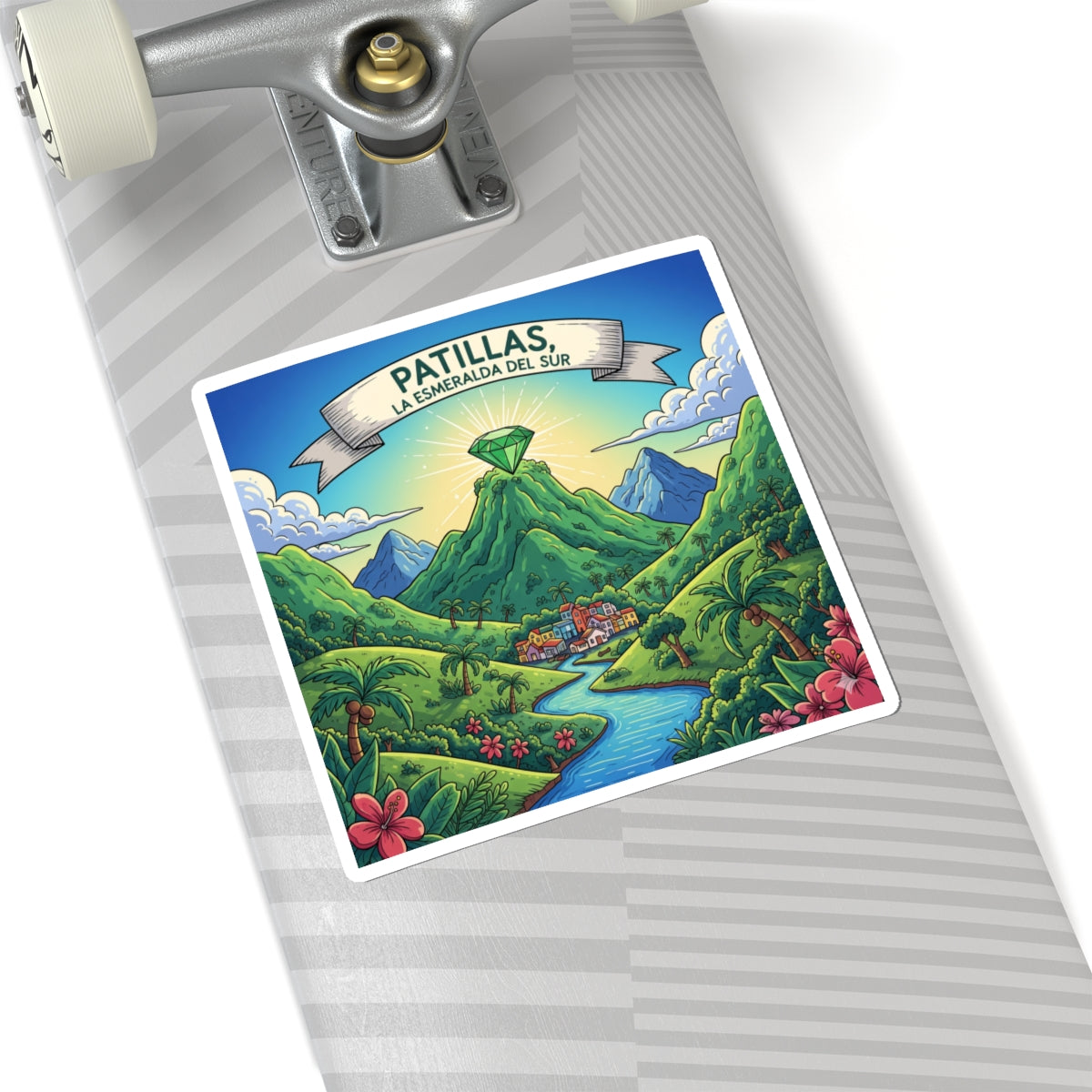 Patillas Kiss-Cut Stickers