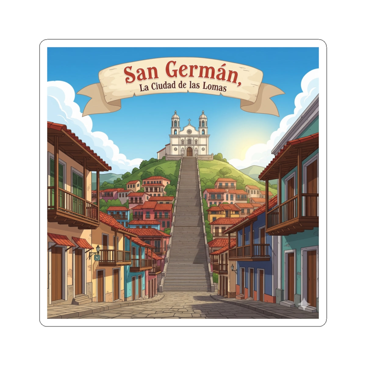 San Germán Kiss-Cut Stickers