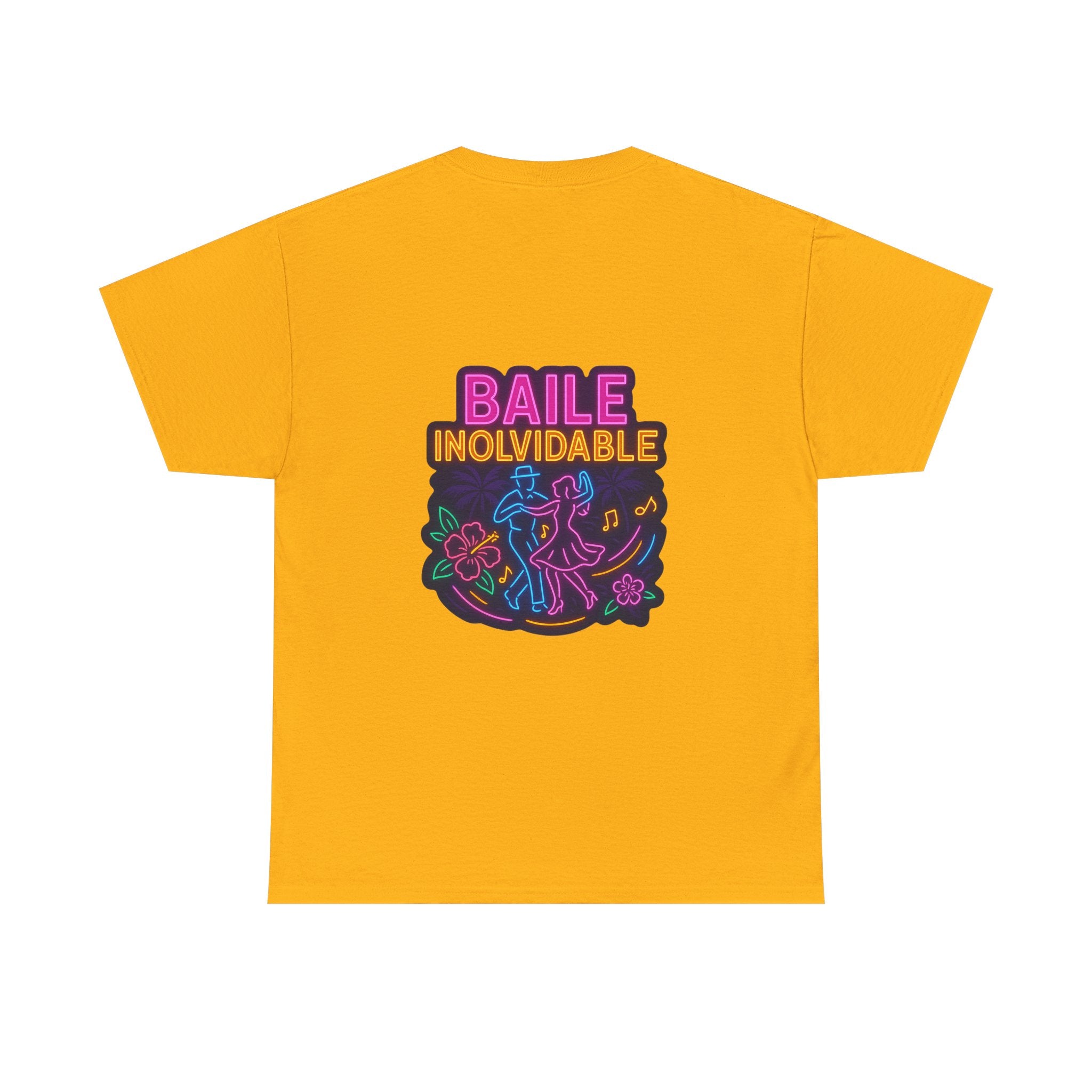 Unisex Heavy Cotton Tee - Colorful 'Baile Inolvidable' T-Shirt