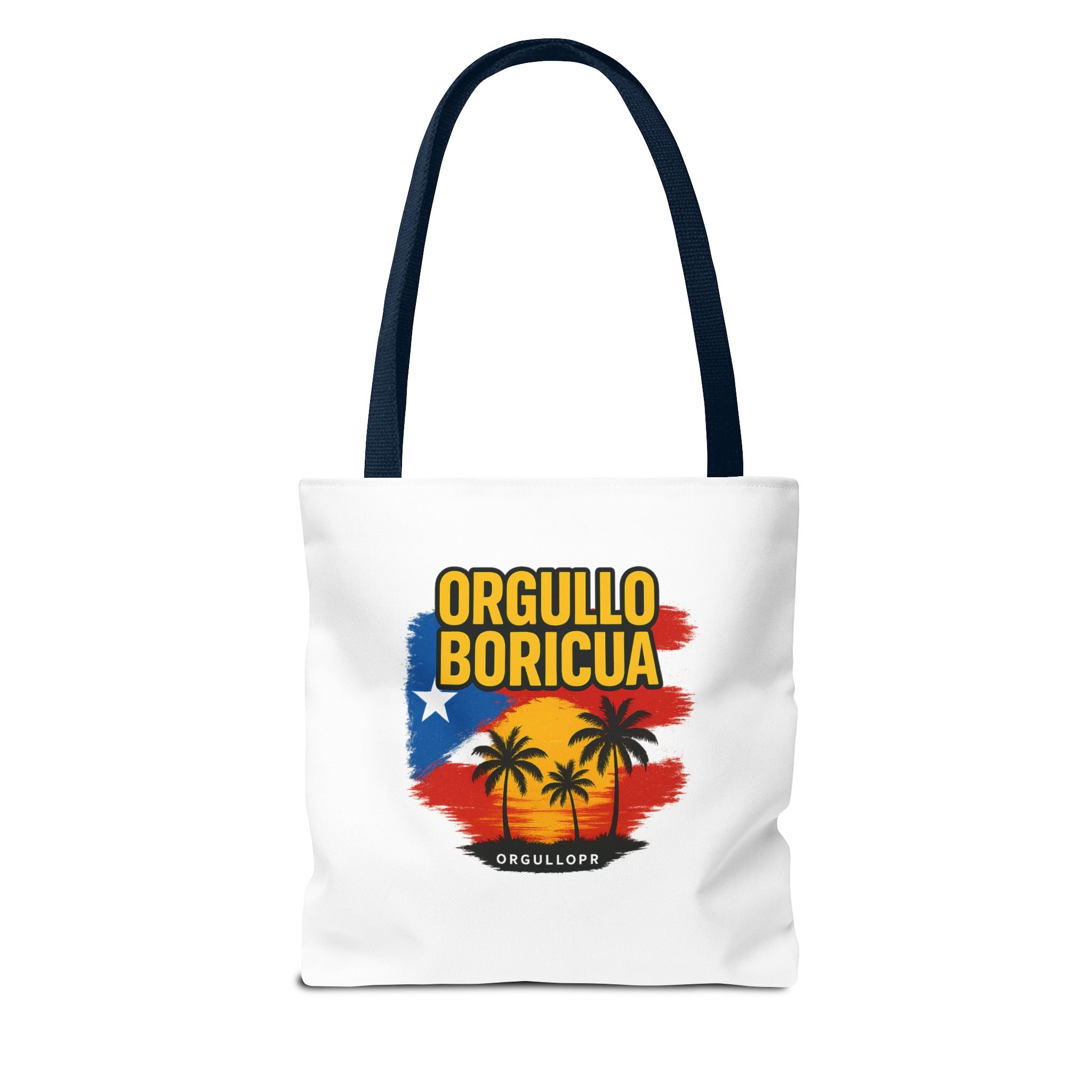 Proud Boricua Tote Bag - Puerto Rican Flag Design