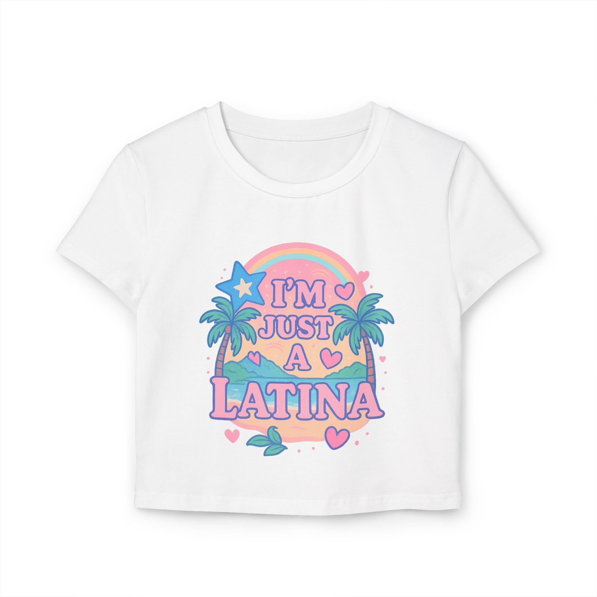 Cute Latina Baby Tee, Trendy Crop Top, Summer Vibes Shirt, Gift for Latinas, Casual Everyday Wear
