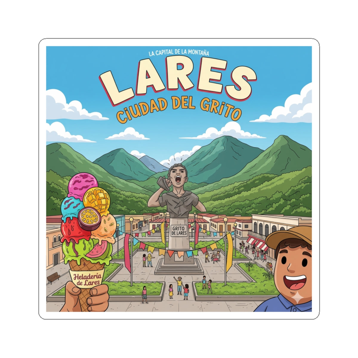 Lares Kiss-Cut Stickers