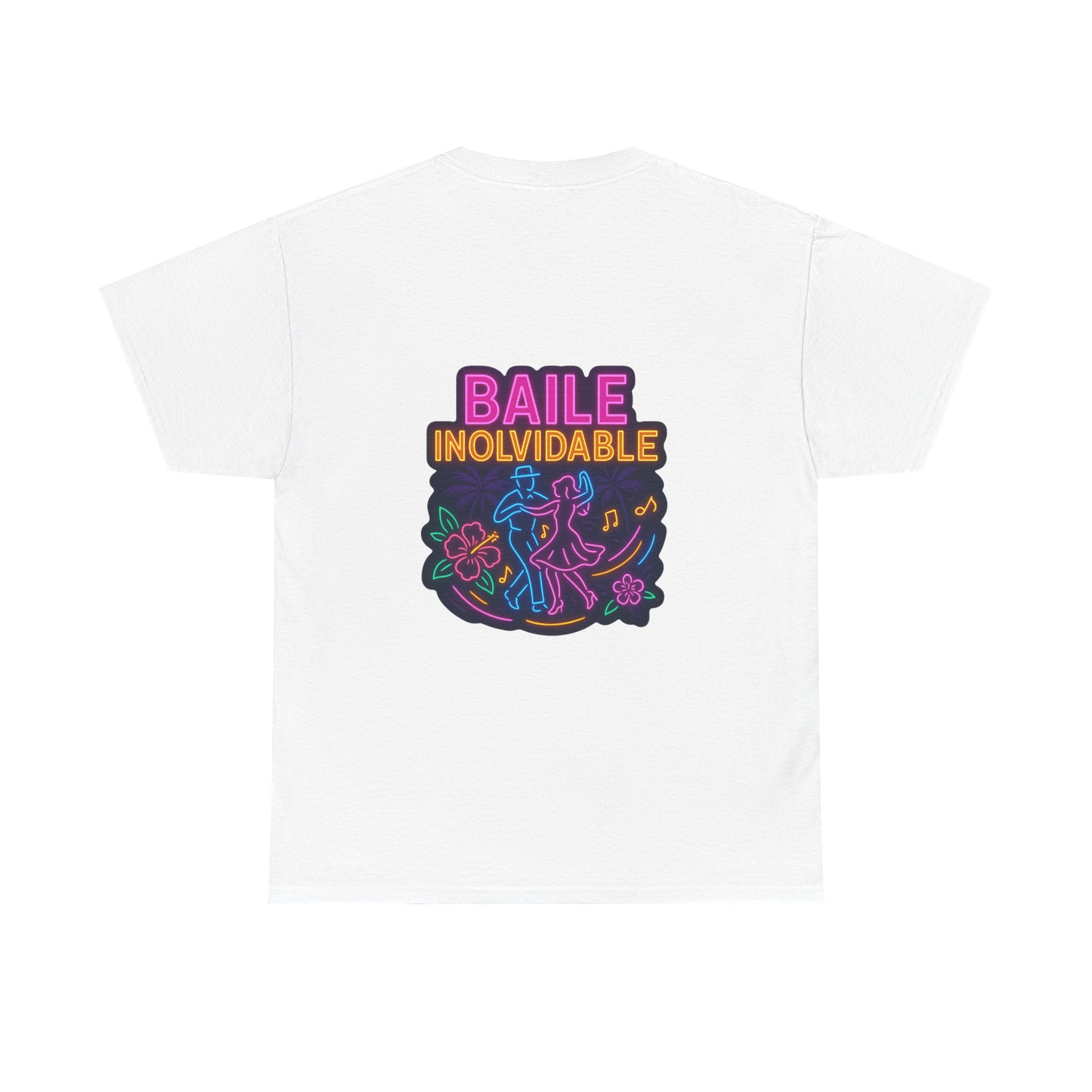 Unisex Heavy Cotton Tee - Colorful 'Baile Inolvidable' T-Shirt