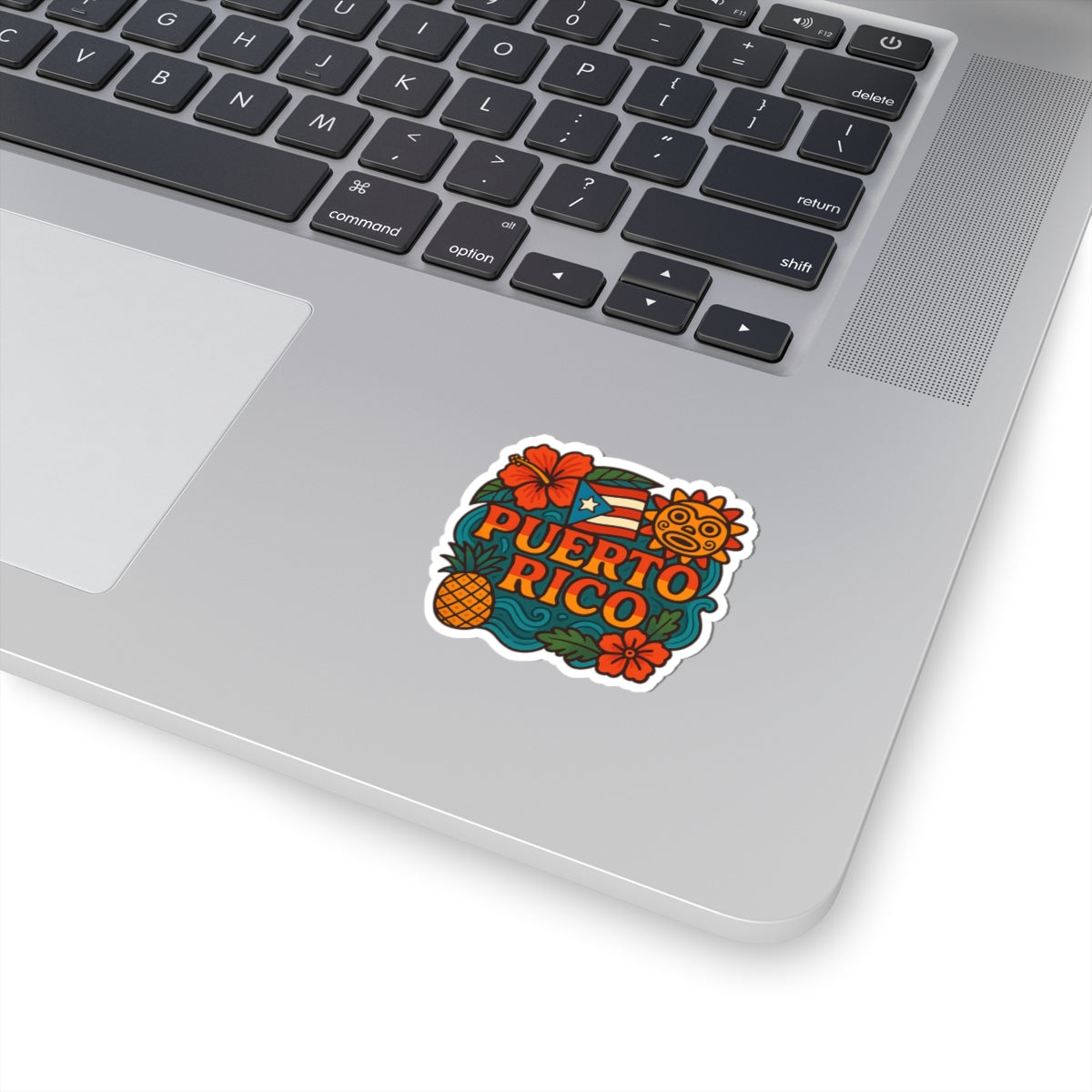 Vibrant Puerto Rico Kiss-Cut Stickers