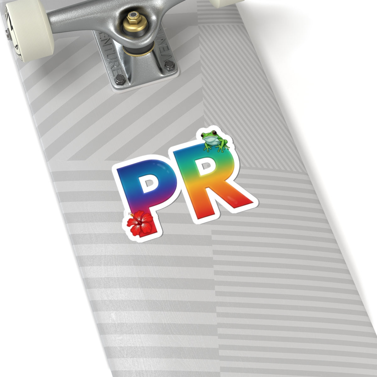 Colorful PR Kiss-Cut Stickers | Fun Decor, Laptop Accessories, Phone Stickers, Party Favors, Travel Mementos