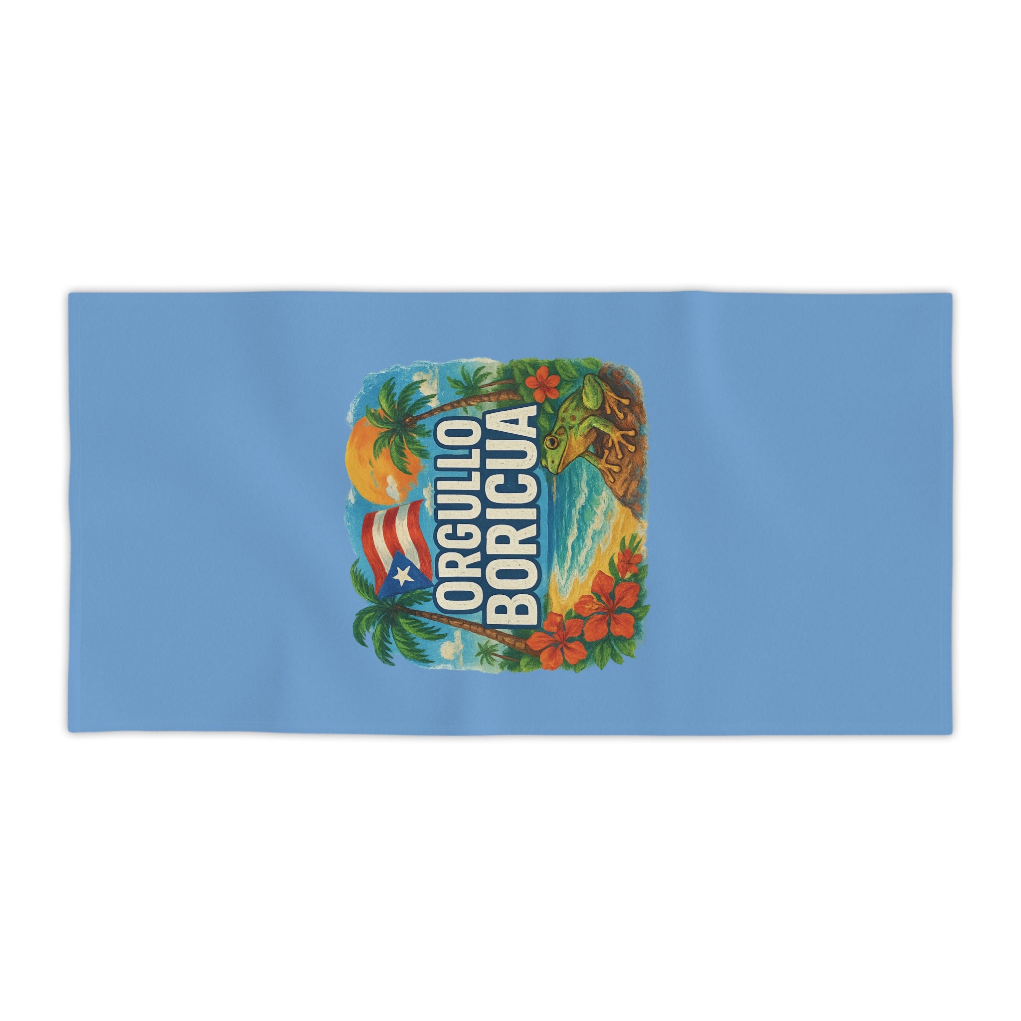 Proud Boricua Beach Towels, Tropical Pool Towels, Summer Vibes Terry Cloth, Puerto Rican Gifts, Beach Accessories