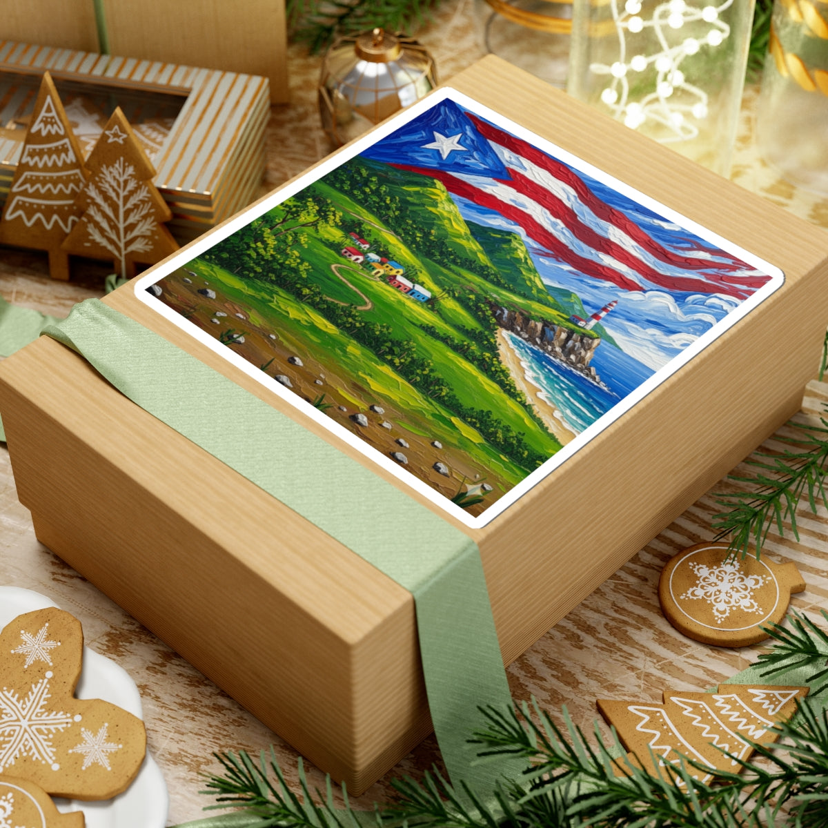 Puerto Rico Kiss-Cut Stickers