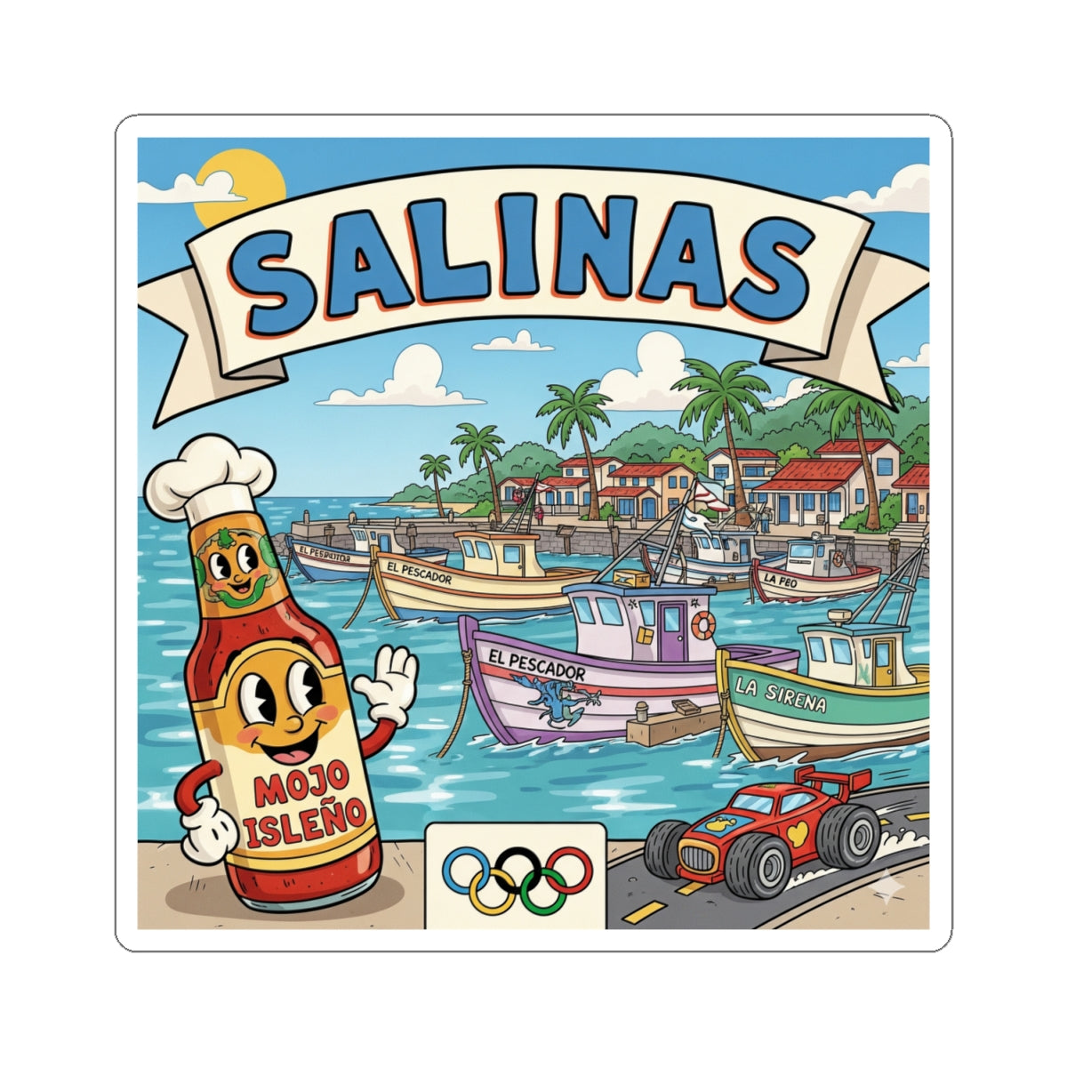 Salinas Kiss-Cut Stickers