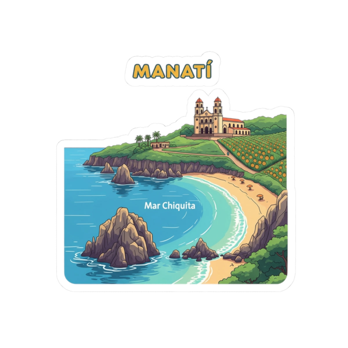 Manatí Kiss-Cut Stickers