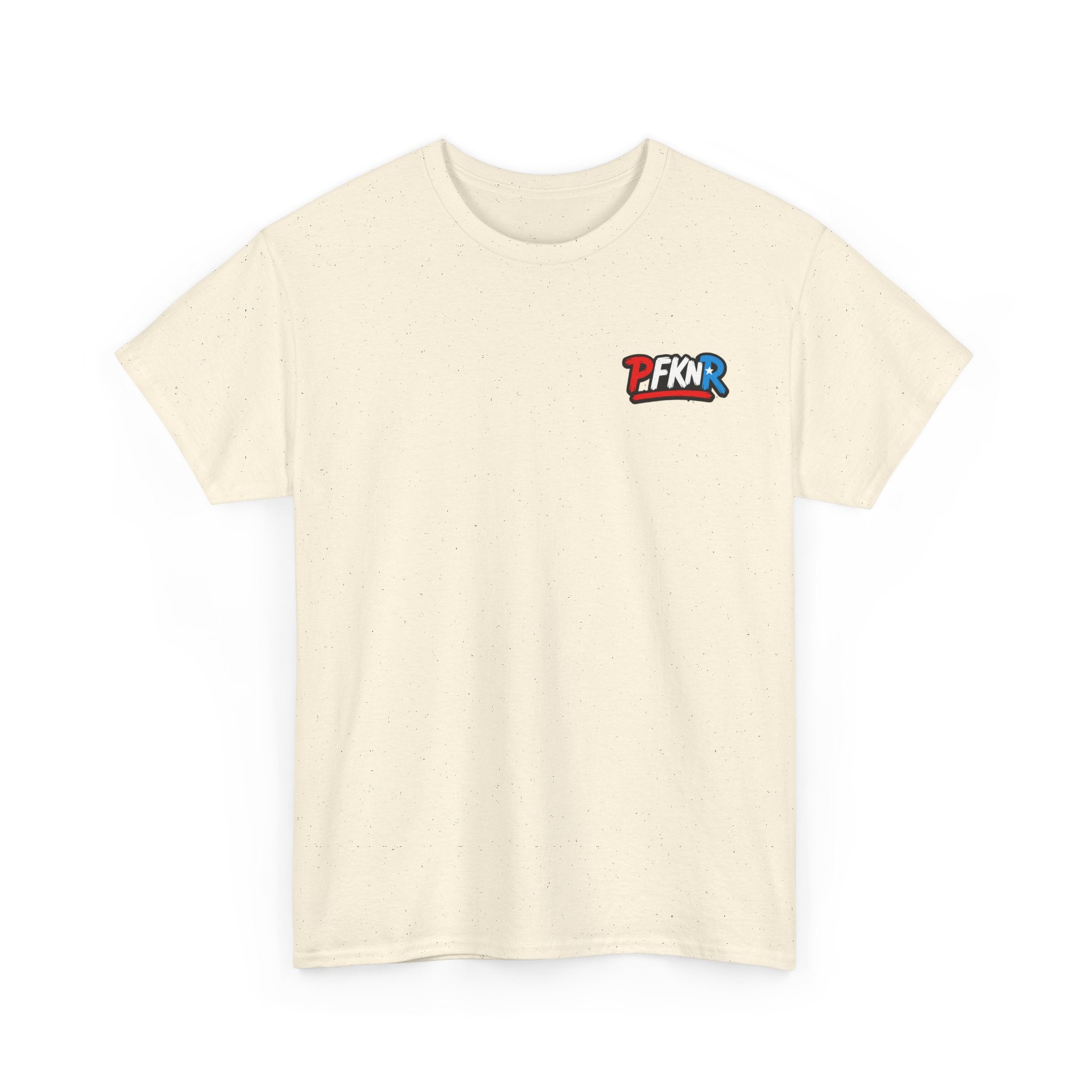 Unisex Heavy Cotton Tee - PFKNR Small Logo Shirt, Casual Wear, Gift for Him/Her, Streetwear, Everyday Style, Comfortable Tee