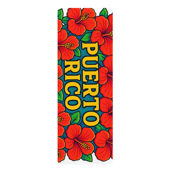 Vibrant Puerto Rico Yoga Mat, Exercise Mat for Pilates, Fitness Gear, Workout Mat, Gift for Yoga Enthusiasts
