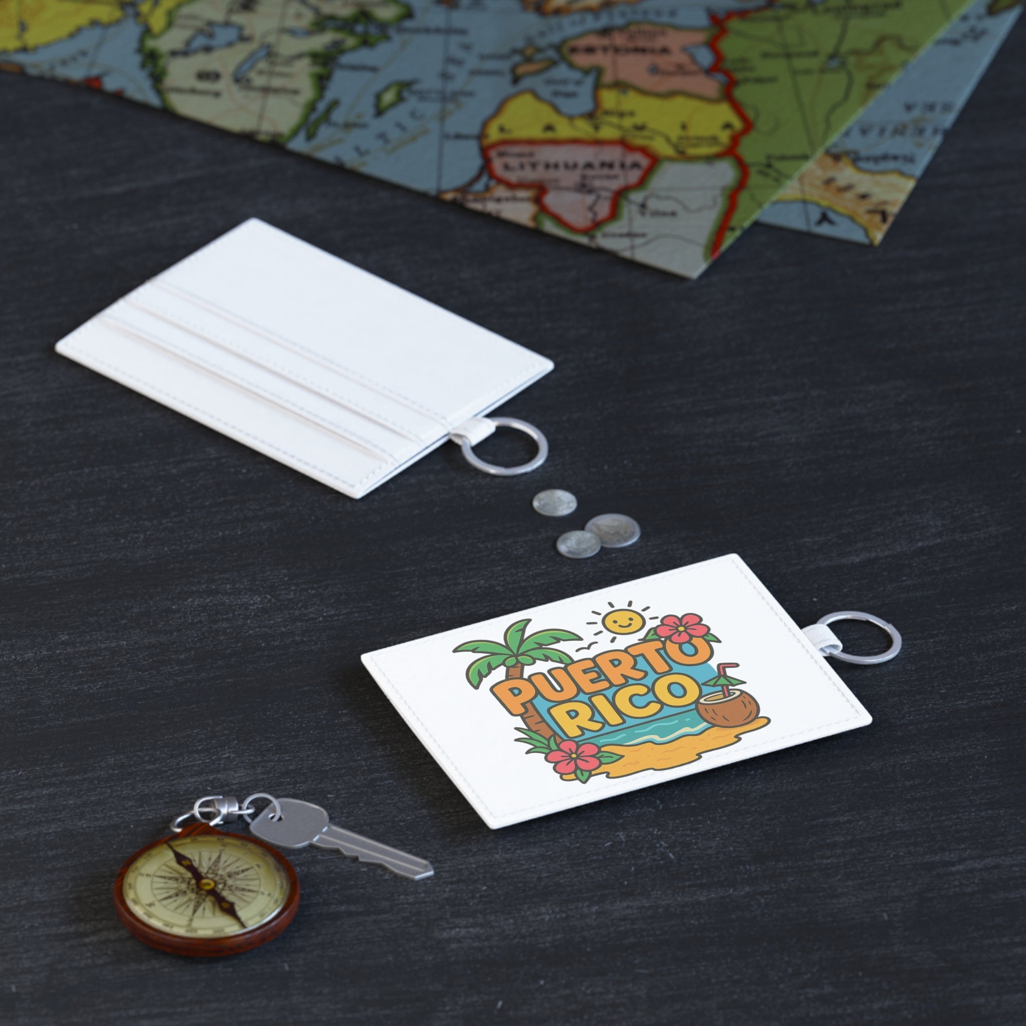 Tropical Card Holder - Puerto Rico Design | Stylish Travel Accessory, Gift for Travelers, Vacation Keepsake, Summer Essentials, [...]