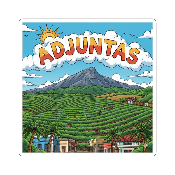Adjuntas Kiss-Cut Stickers