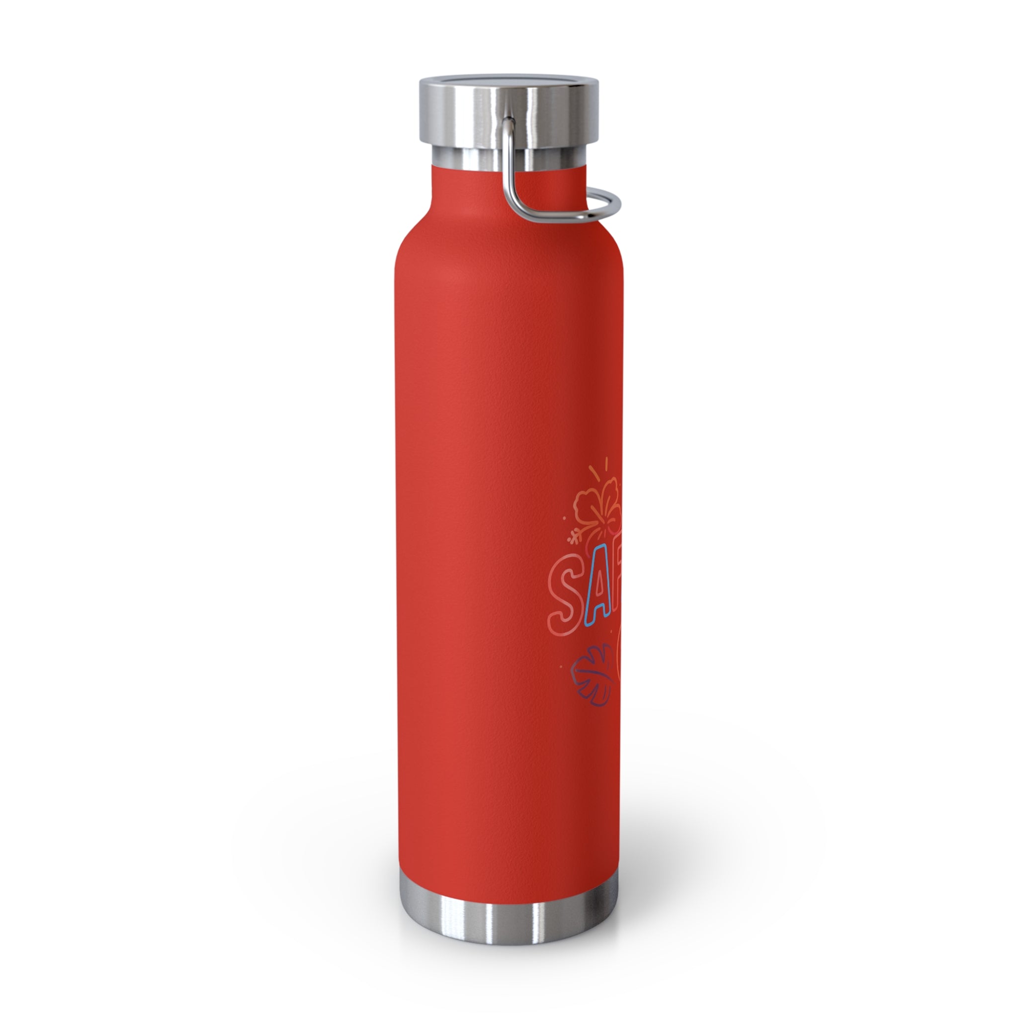 Safaera Insulated Water Bottle, 22oz, Tropical Vibe, Eco-Friendly Gift, Beach Day Essential, Summer Adventures, Hydration On-The-Go