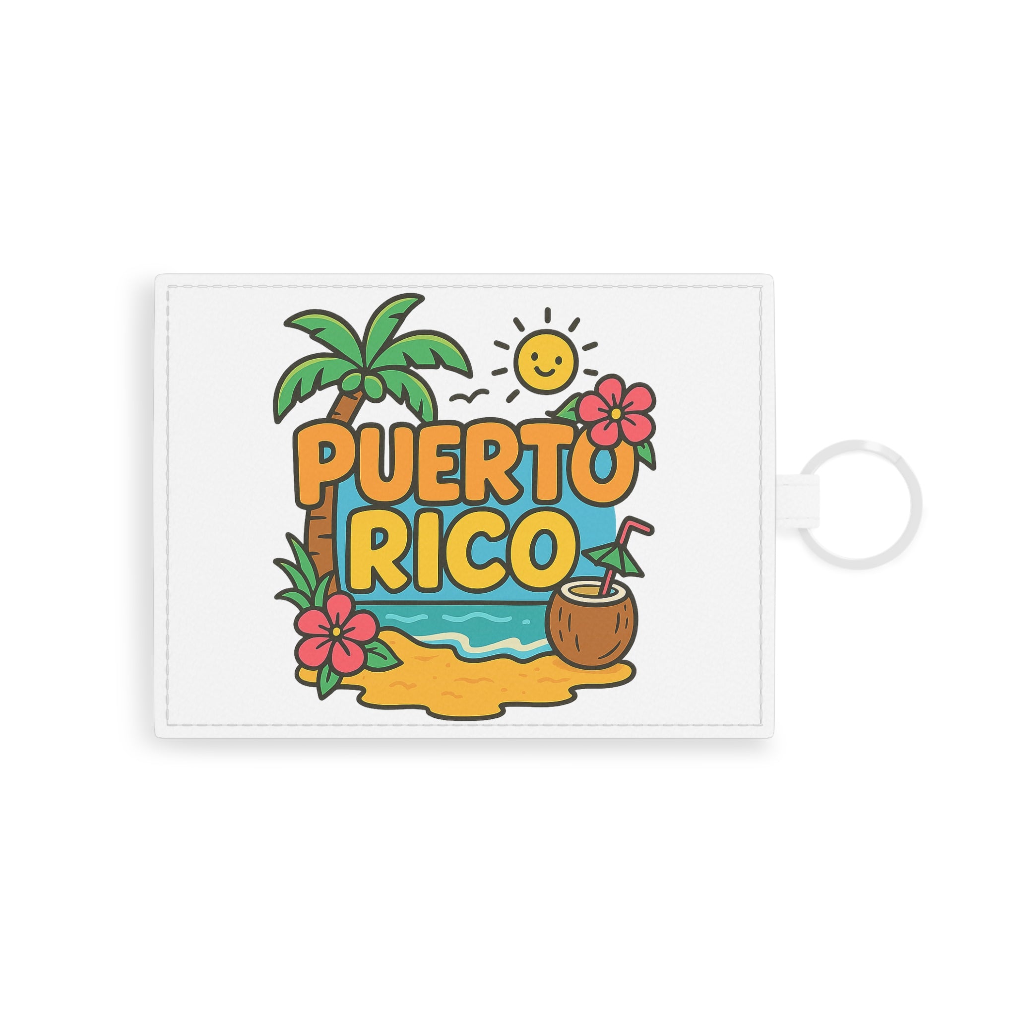 Tropical Card Holder - Puerto Rico Design | Stylish Travel Accessory, Gift for Travelers, Vacation Keepsake, Summer Essentials, [...]