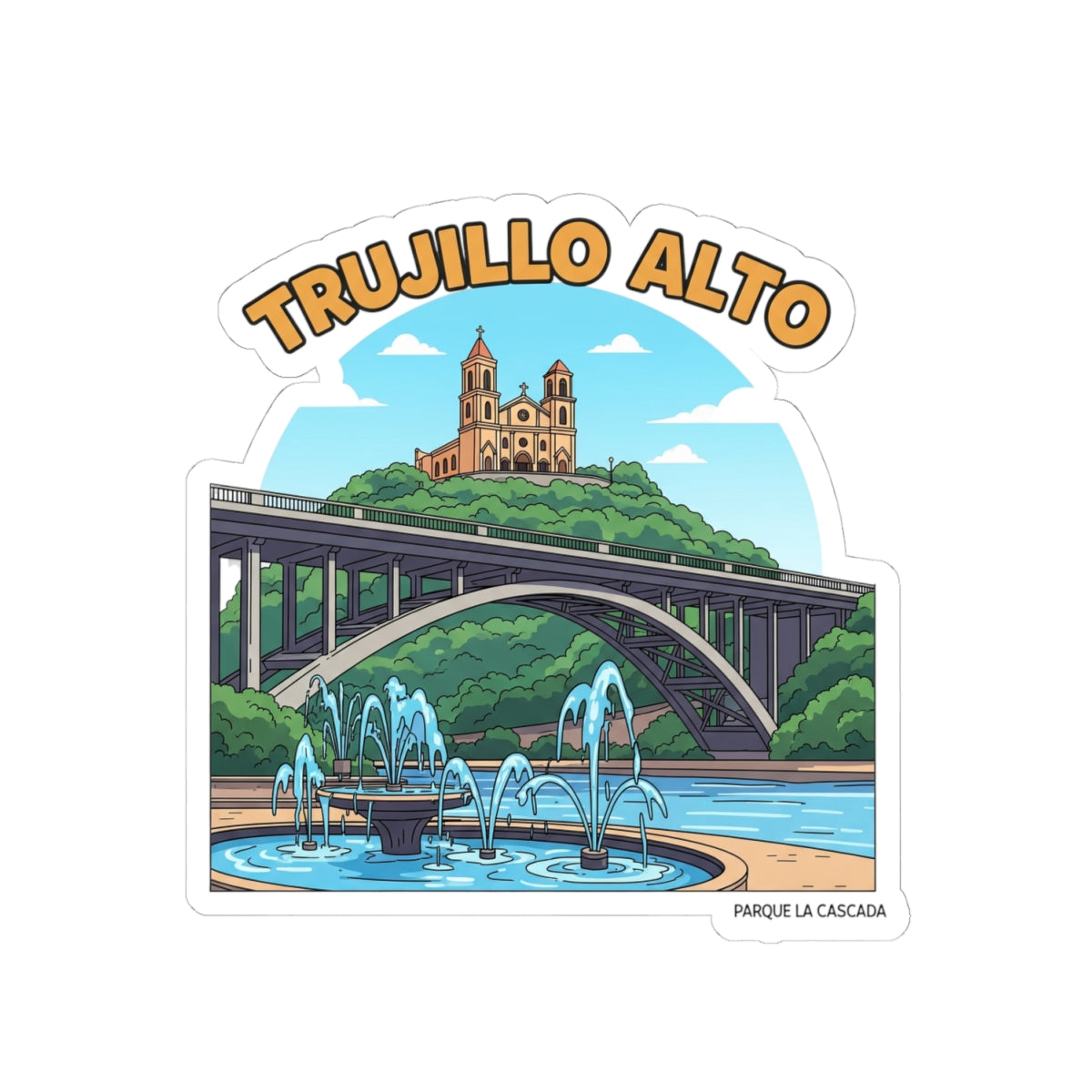 Trujillo Alto Kiss-Cut Stickers