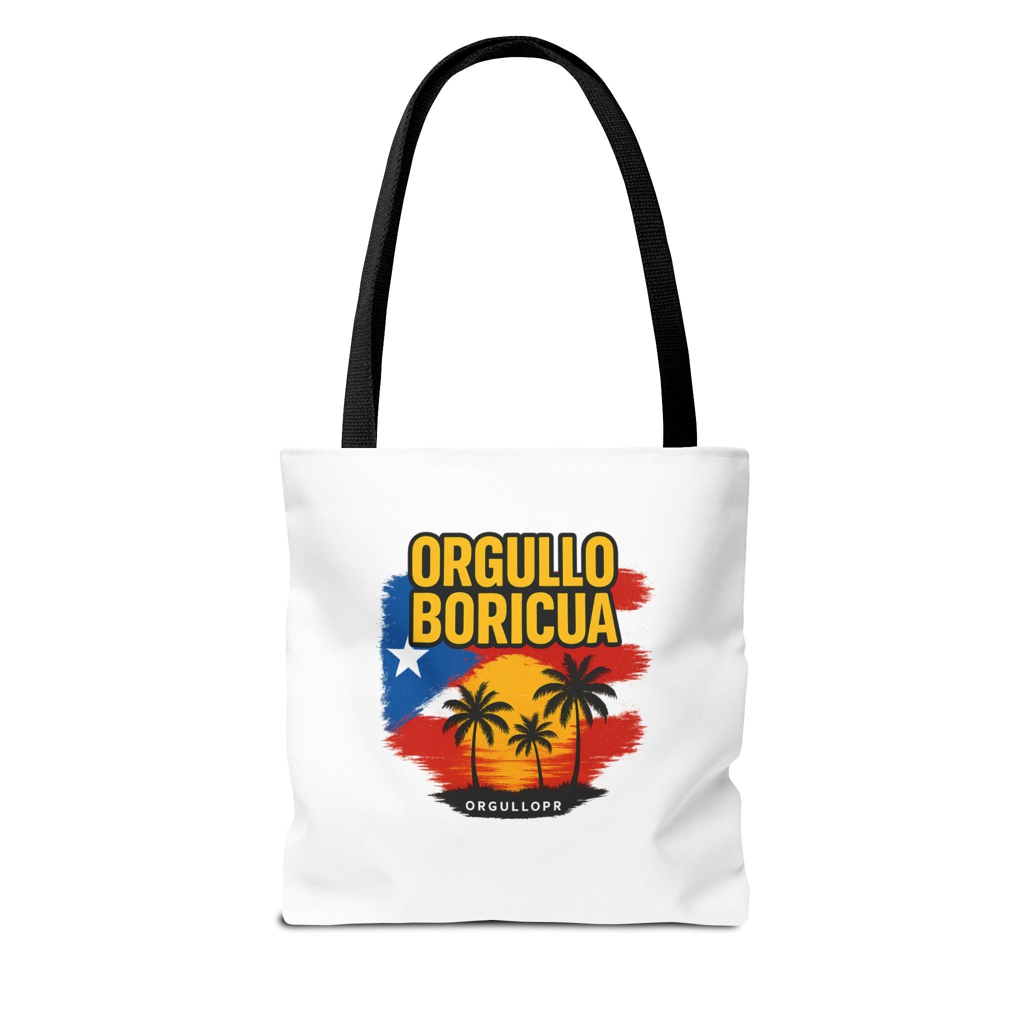 Proud Boricua Tote Bag - Puerto Rican Flag Design