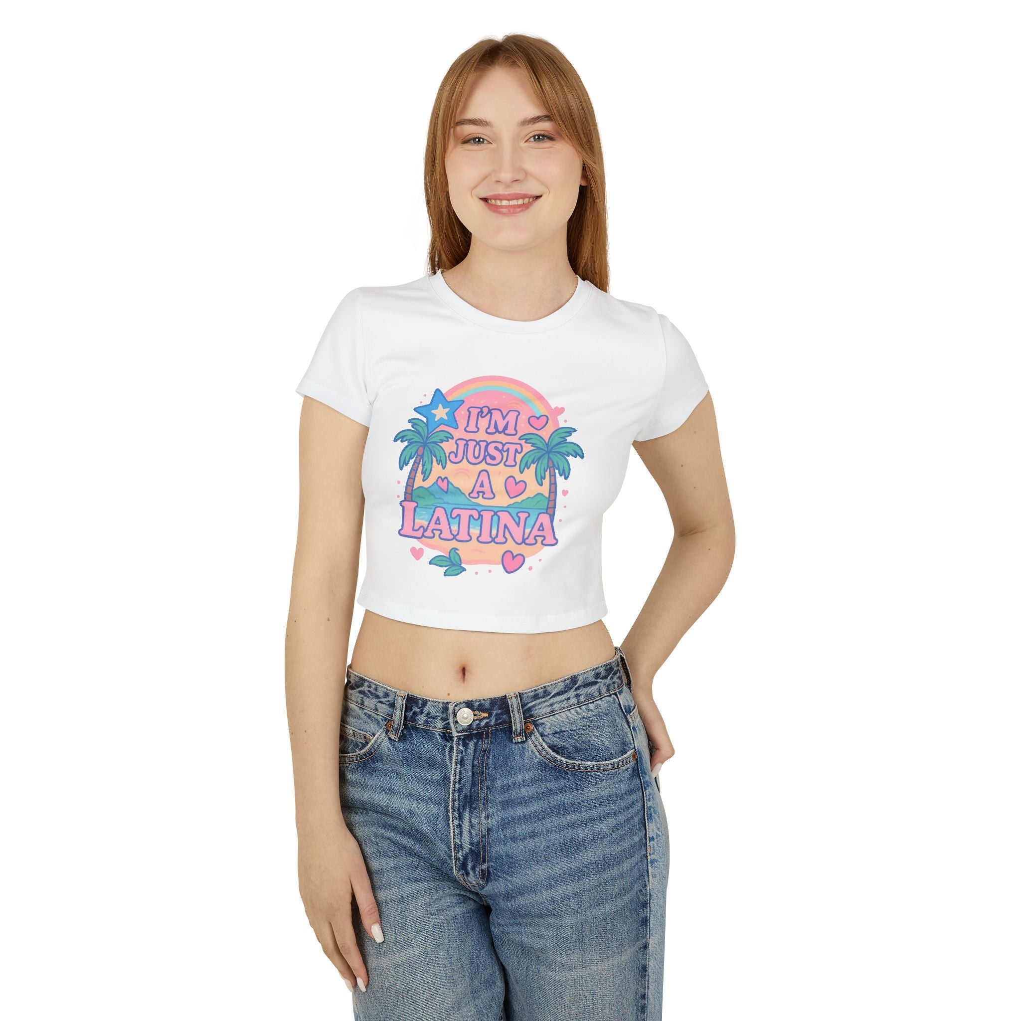 Cute Latina Baby Tee, Trendy Crop Top, Summer Vibes Shirt, Gift for Latinas, Casual Everyday Wear