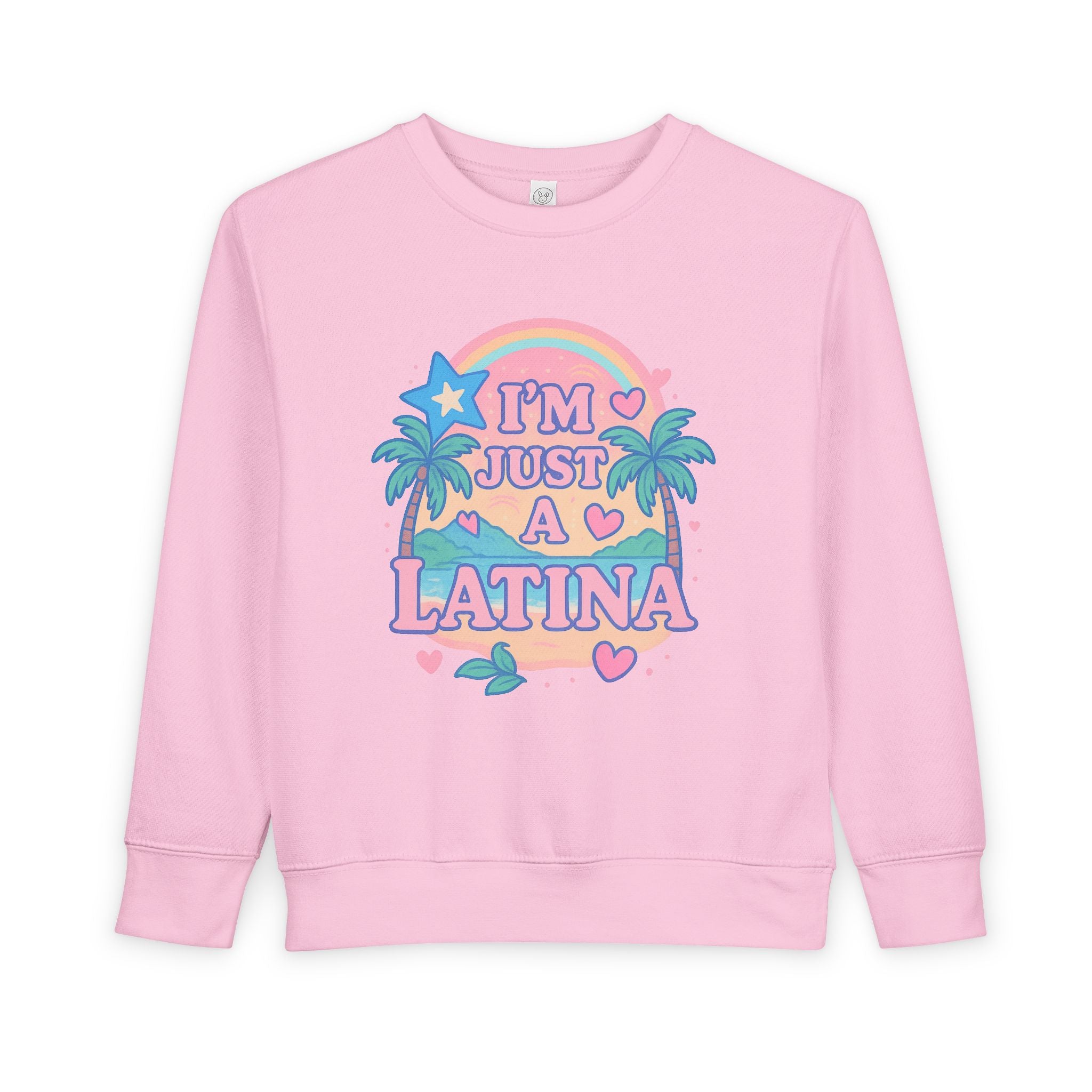Toddler Sweatshirt - I'm Just a Latina - Cute Kid's Apparel, Birthday Gift, Celebrate Latina Pride, Casual Outfit, Everyday Wear