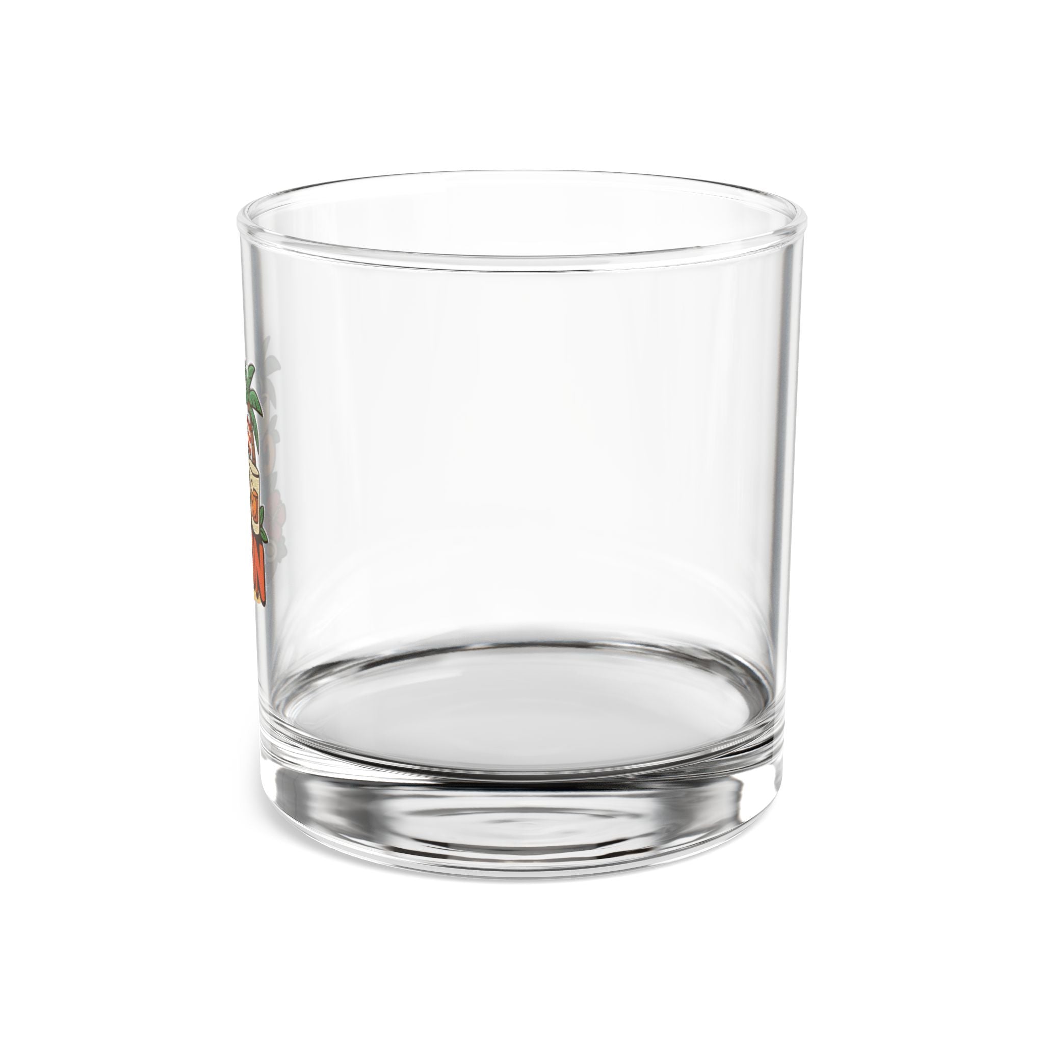 Café Con Ron Rocks Glass, Tropical Drinkware, Gift for Beach Lovers, Home Bar Decor, Unique Cocktails