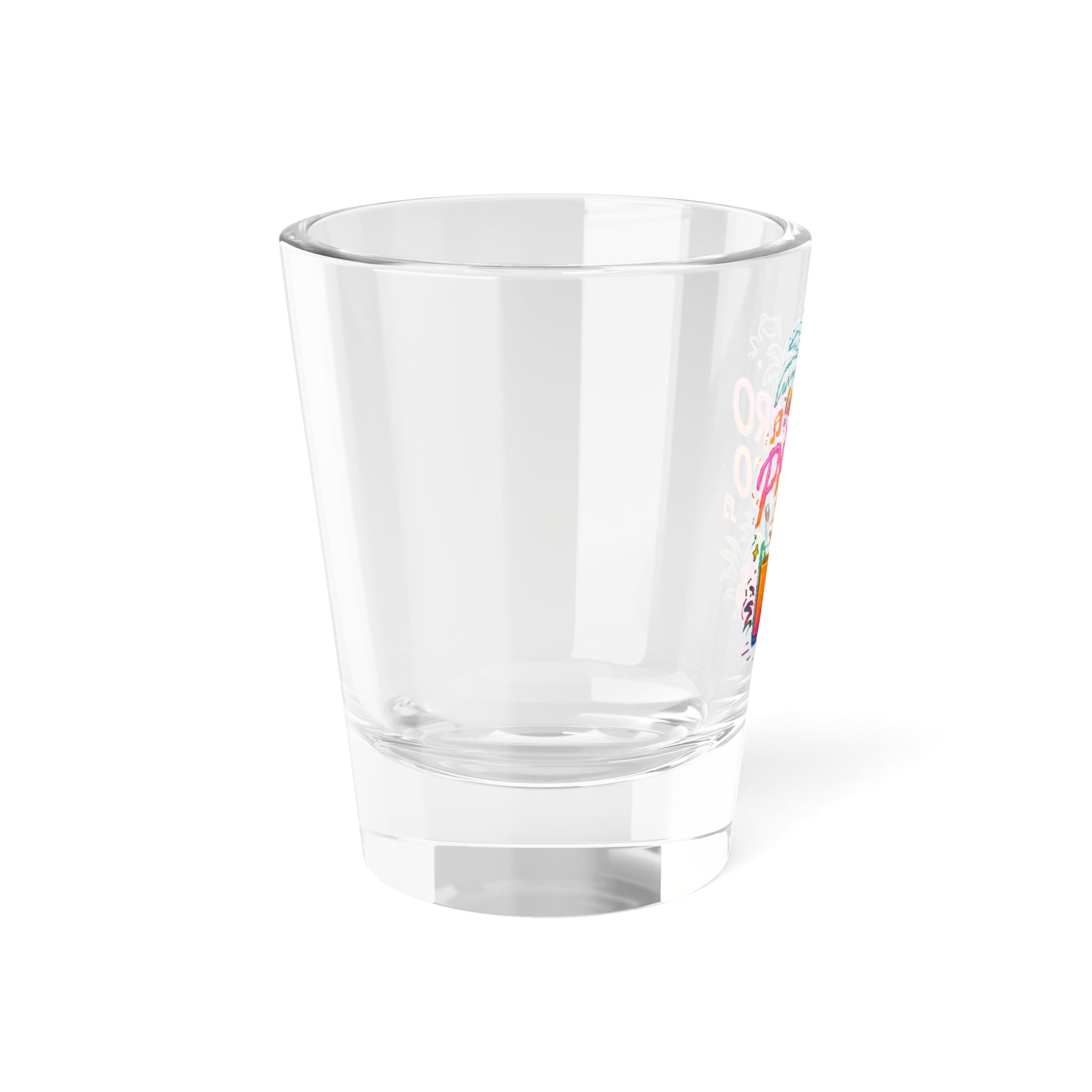 Colorful Shot Glass with 'Pitorro de Coco ' Design, Fun Party Favors, Gift for Friends, Summer Gatherings, Celebrations